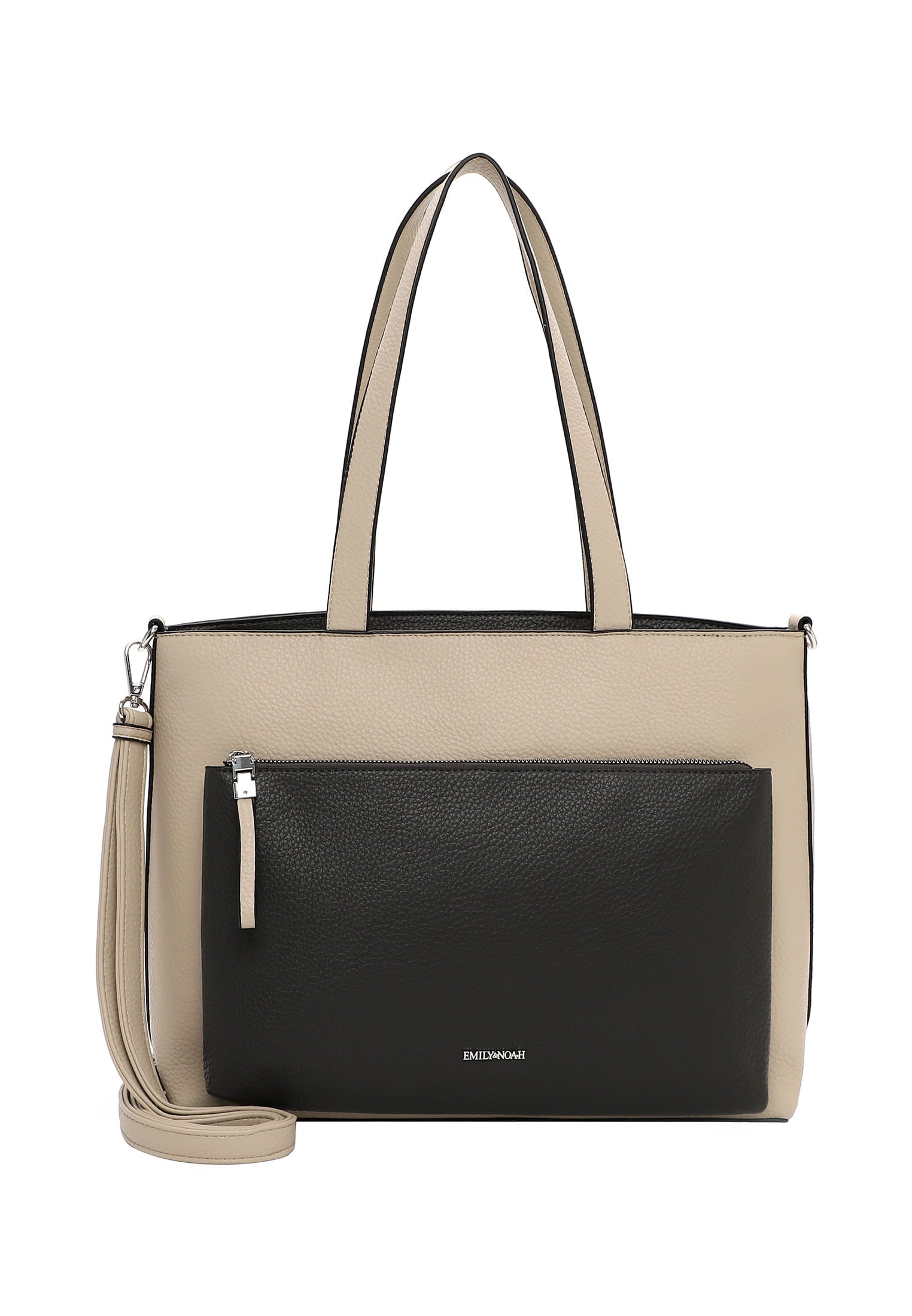 EMILY & NOAH Damen Shopper "Shopper E&N Harisa", beige, Polyurethan, Taschen
