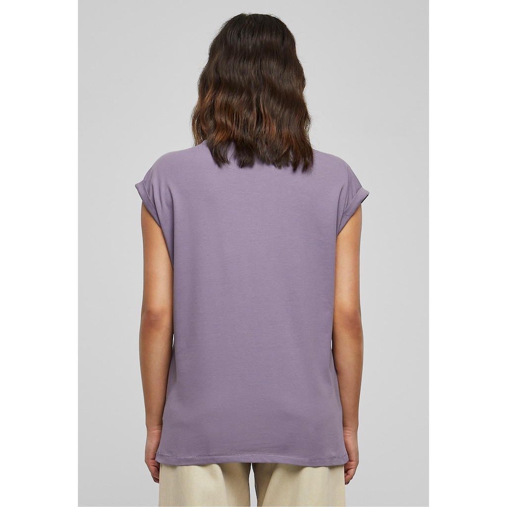 URBAN CLASSICS Kurzarmshirt »Urban Classics Damen Ladies Extended Shoulder Tee«, (1 tlg.)