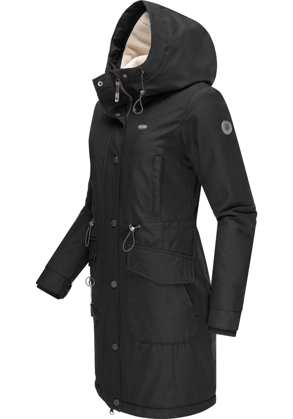 Ragwear Wintermantel »Reloved Intl.«, stylischer Winterparka aus recycelten Materialien