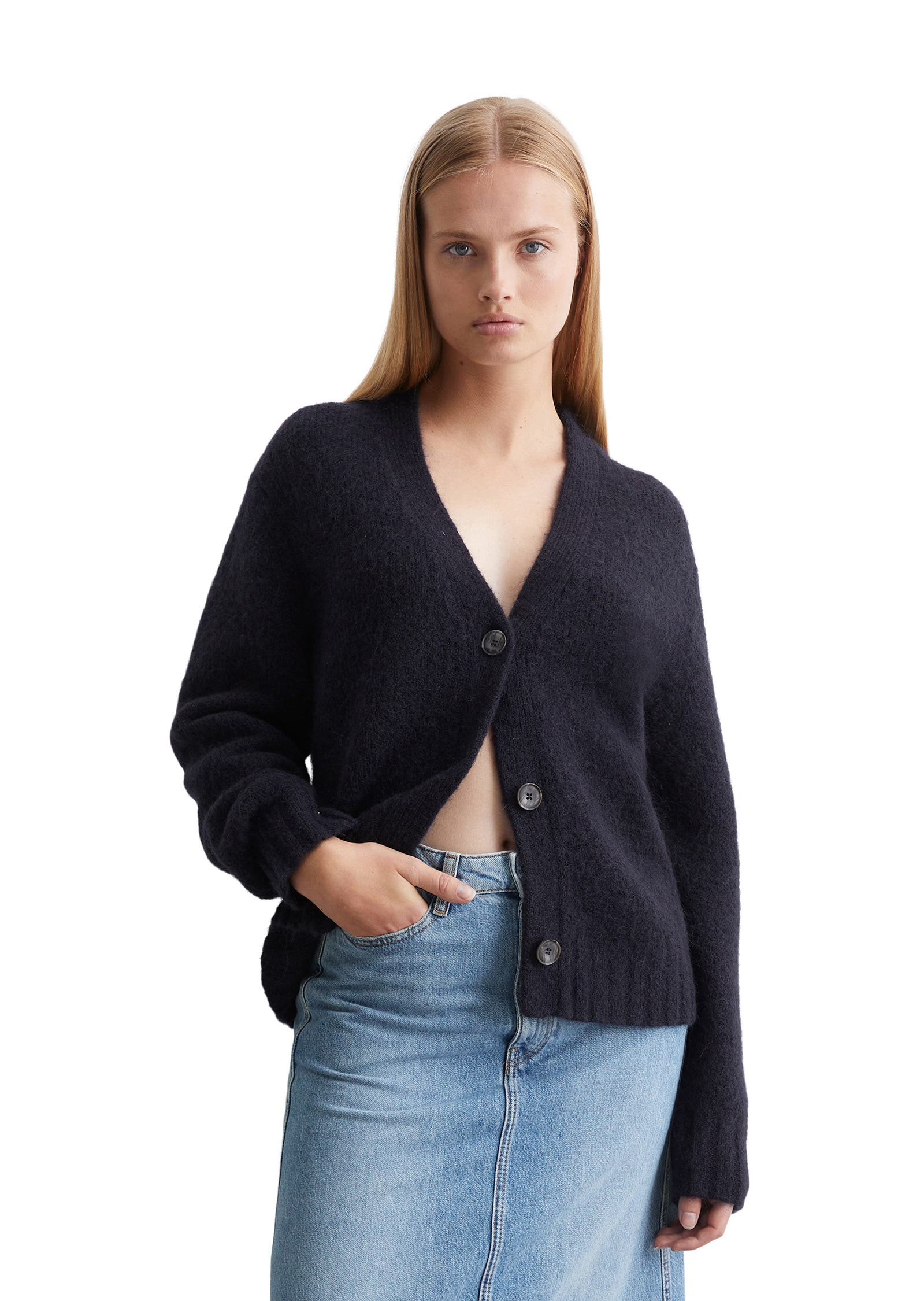 Marc OPolo DENIM Cardigan "aus kuscheligem Schurwolle-Mohair-Mix"