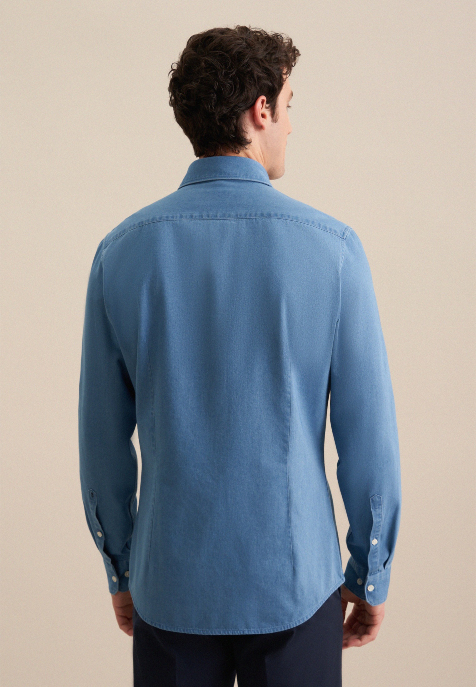 seidensticker Businesshemd, Slim 1/1 Kentkragen Denim günstig online kaufen