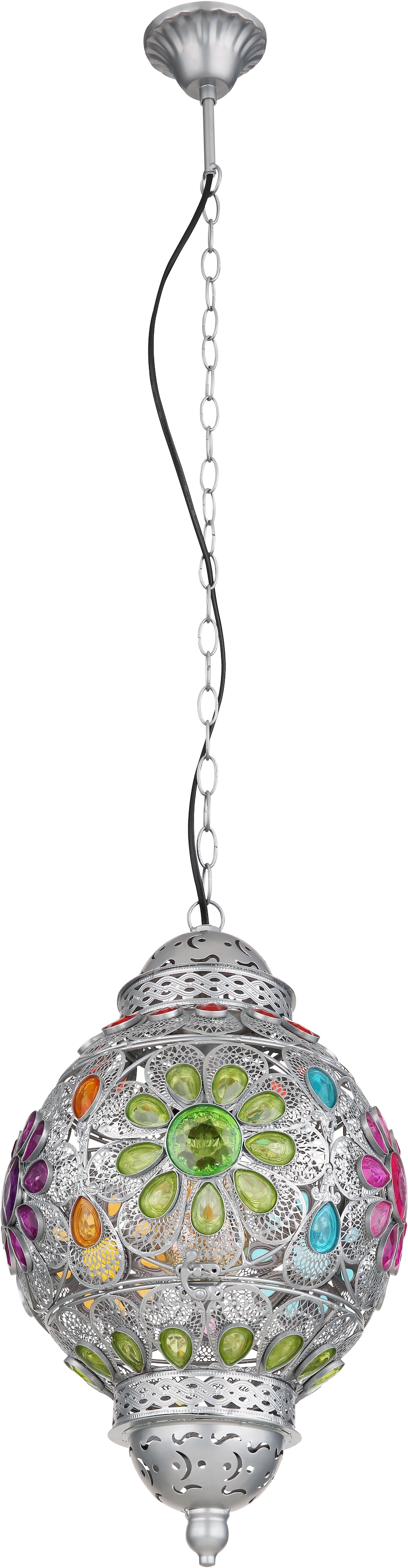GLOBO LIGHTING Hängeleuchte »GELASIUS«, Leuchtmittel E27 | ohne Leuchtmittel, Hängelampe/Pendelleuchte/Esszimmer/Wohnzimmer/Esstisch