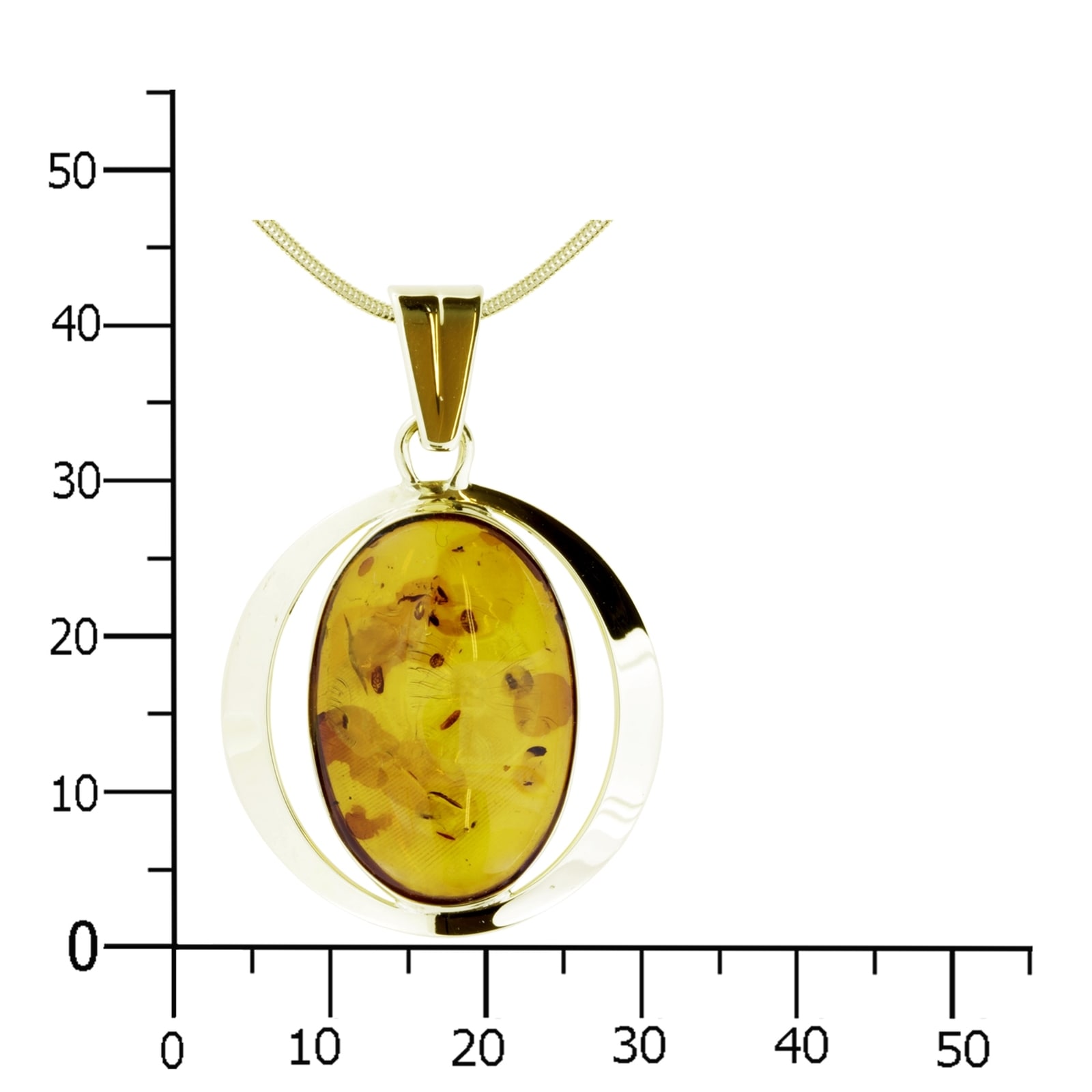 OSTSEE-SCHMUCK Kette und Anhänger Set »- Mathilda - Gold 333/000 - Bernstein«