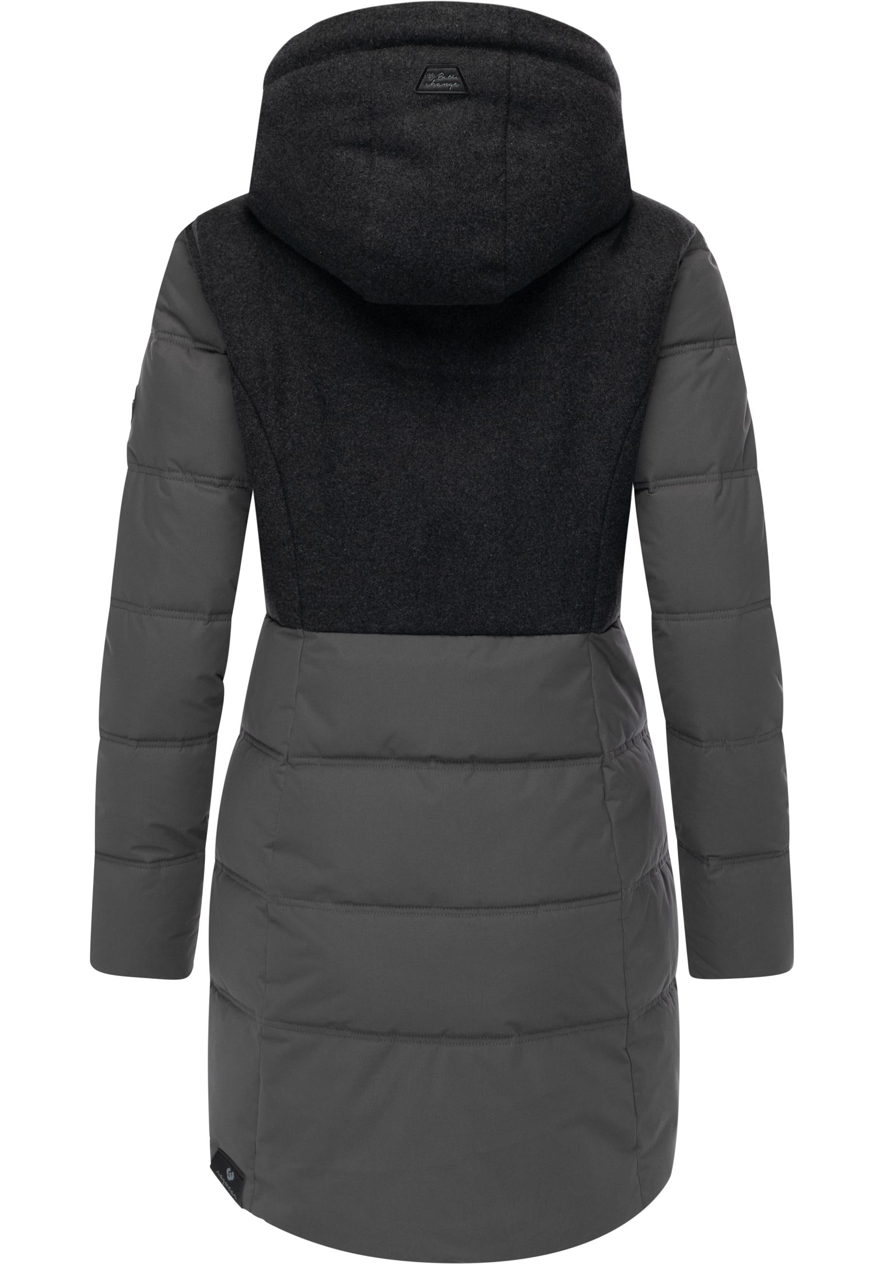 Ragwear Winterjacke »Ashani Block Intl.«, mit Kapuze, stylischer Winterparka mit gefütterter Kapuze