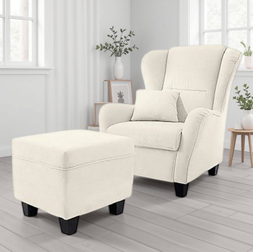 Home affaire "Oliver" Ohrensess,mit Hocker,Zierkissen,Klassische Form günstig online kaufen