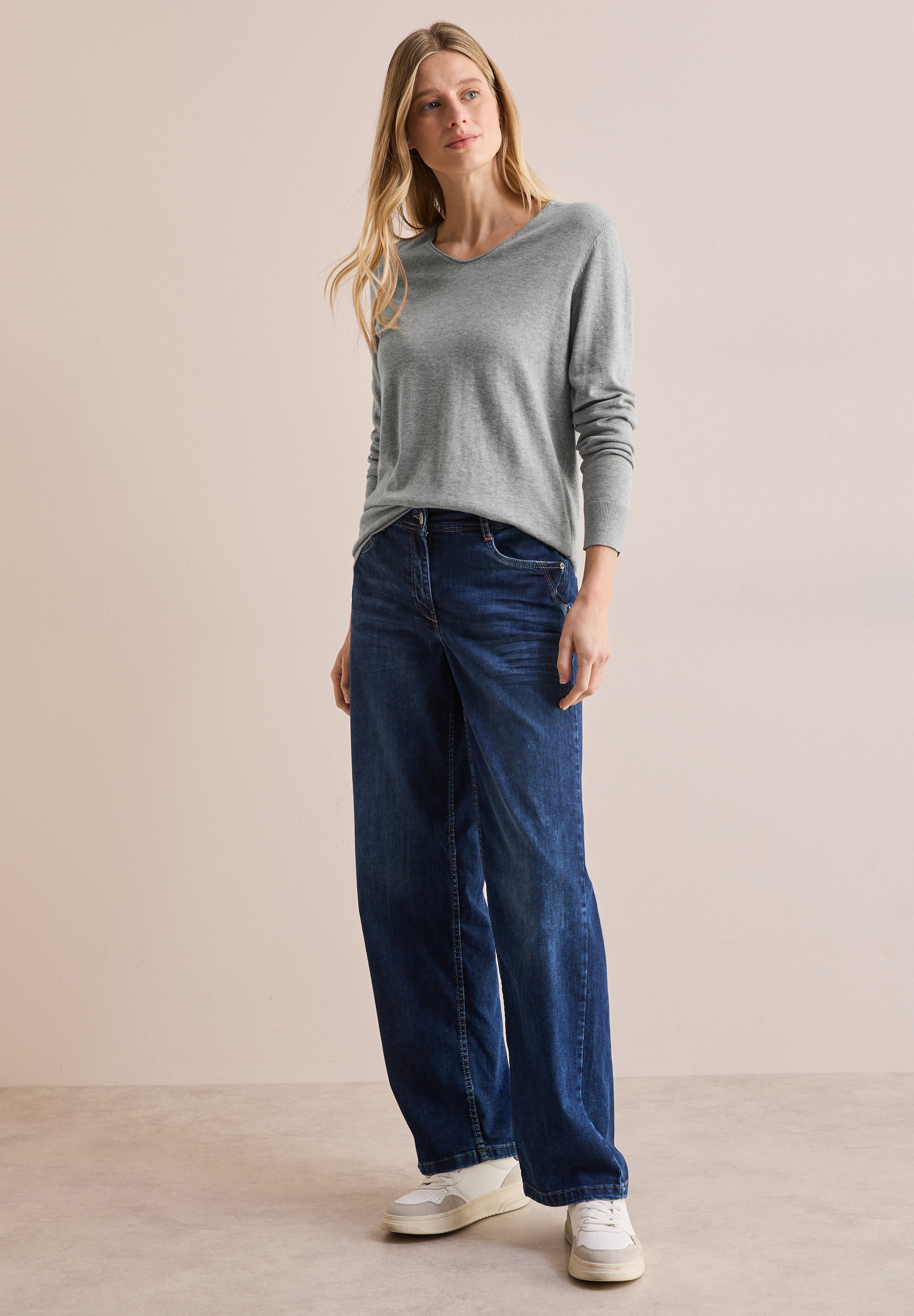 Cecil Strickpullover, mit V-Ausschnitt