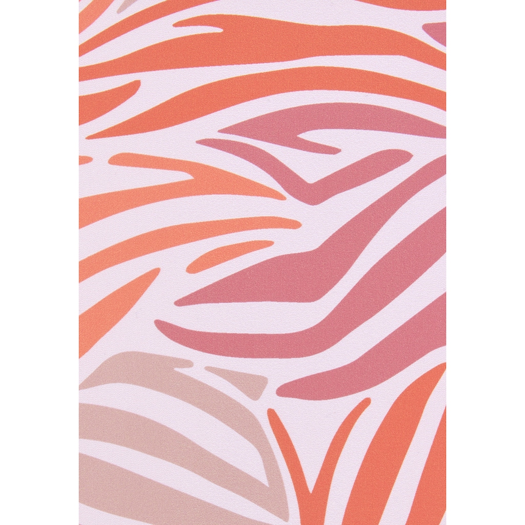 Marken Sunseeker Sunseeker Highwaist-Bikini-Hose »Amari«, mit sommerlichem Animalprint weiß-orange-rose