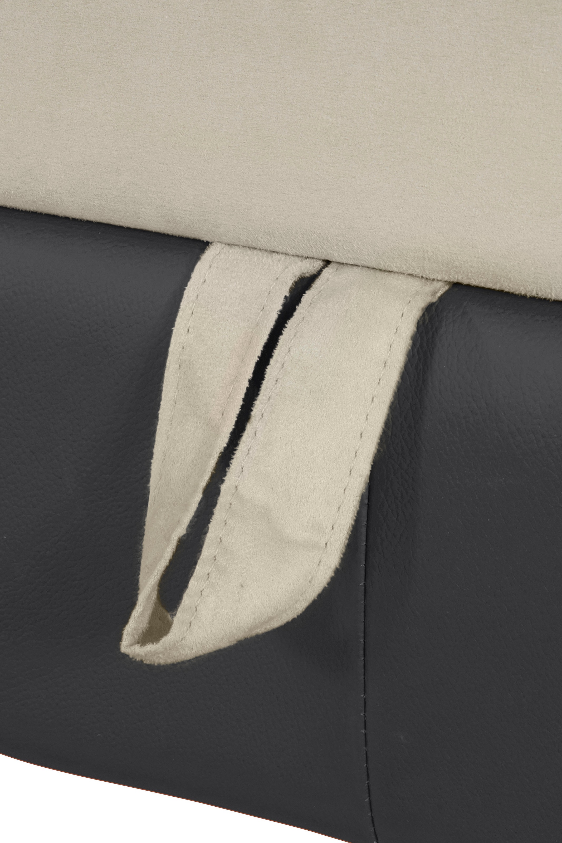 COTTA Ecksofa »Chef L-Form«, mit Kopfteilverstellung, edle Metallkufen, wahlweise mit Bettfunktion