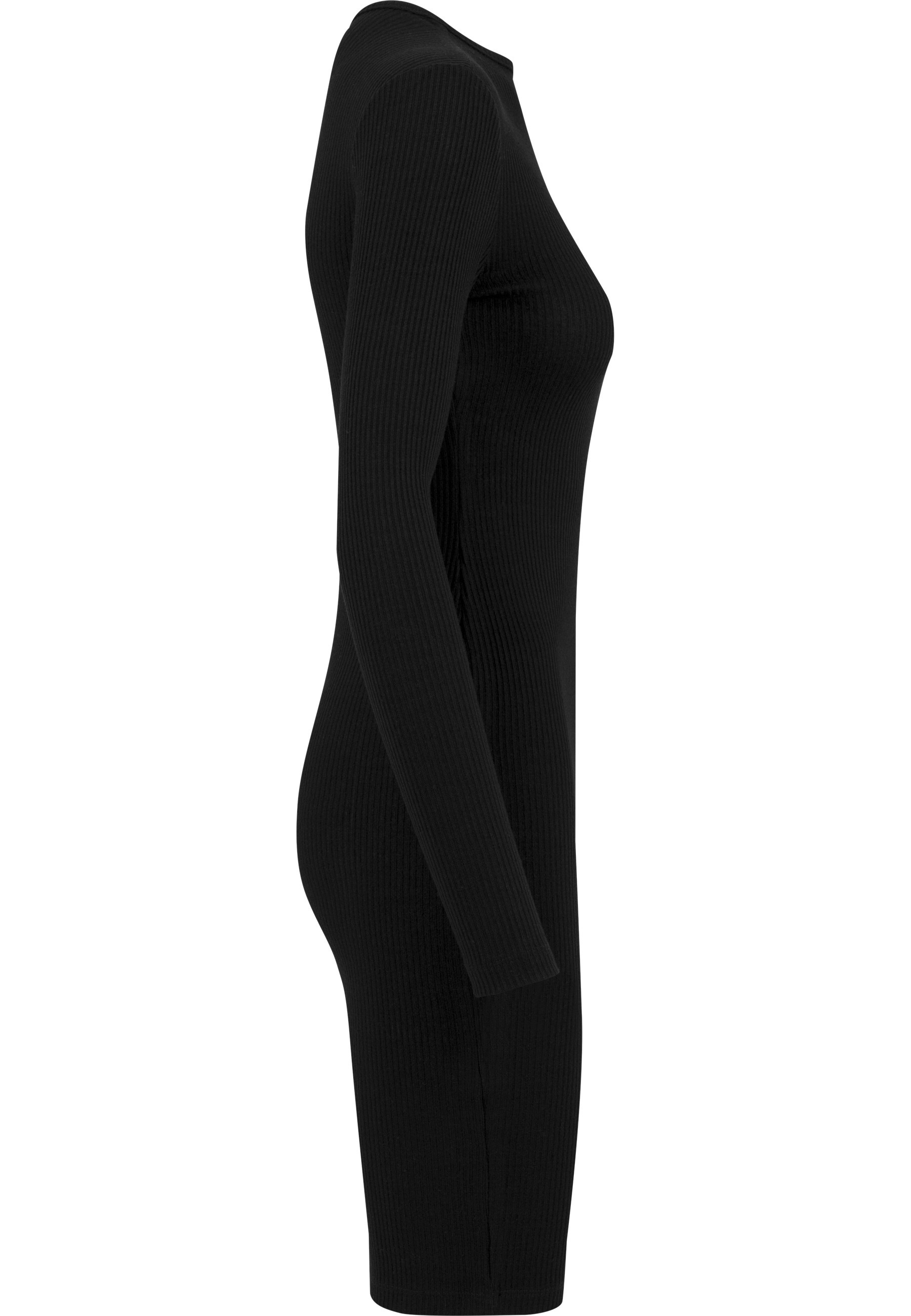 Urban Classics Rib Long Sleeve Dress Black M 8