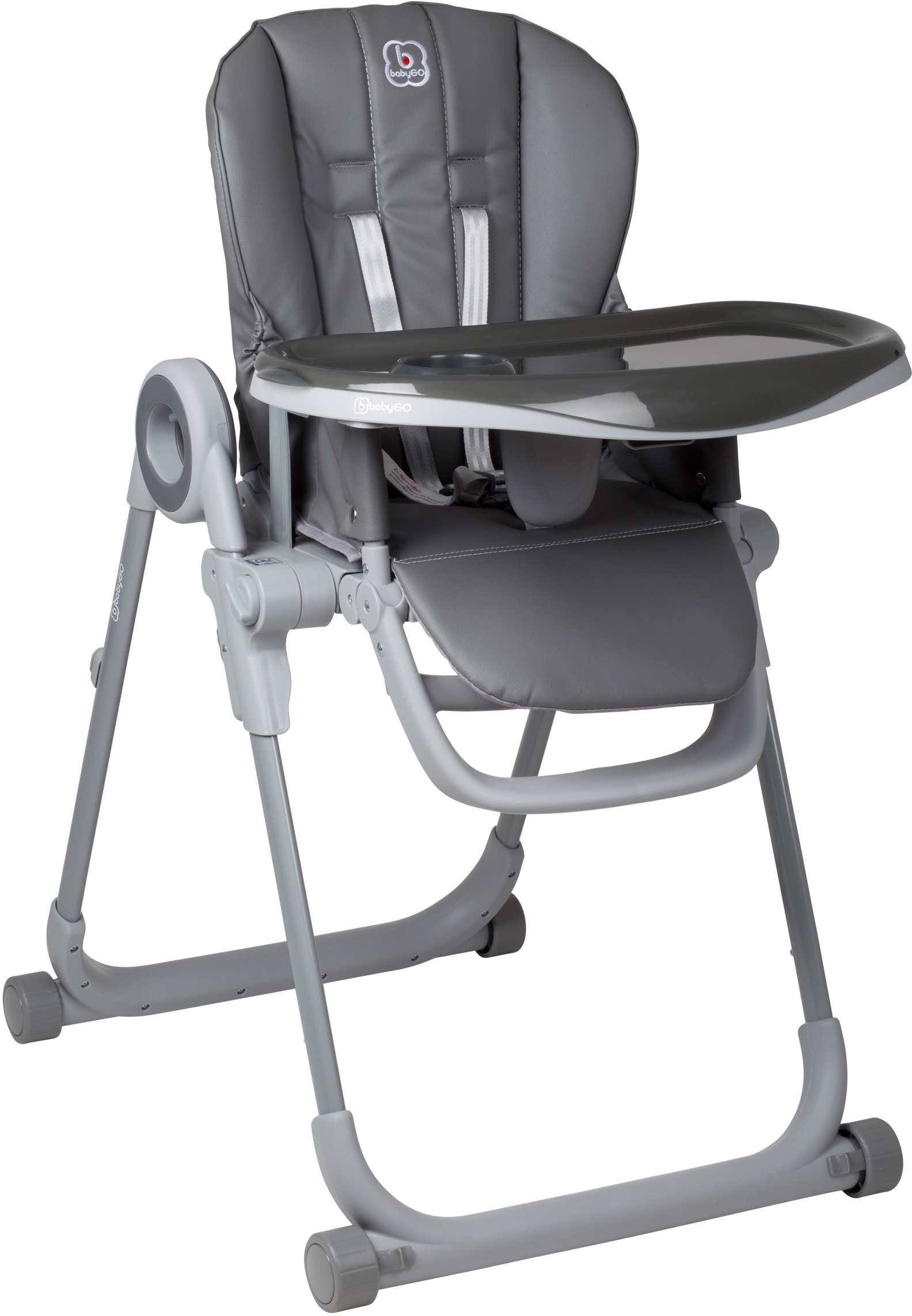 Thumbnail - BabyGo Hochstuhl "Divan, grau" () platzsparend zusammenklappbar