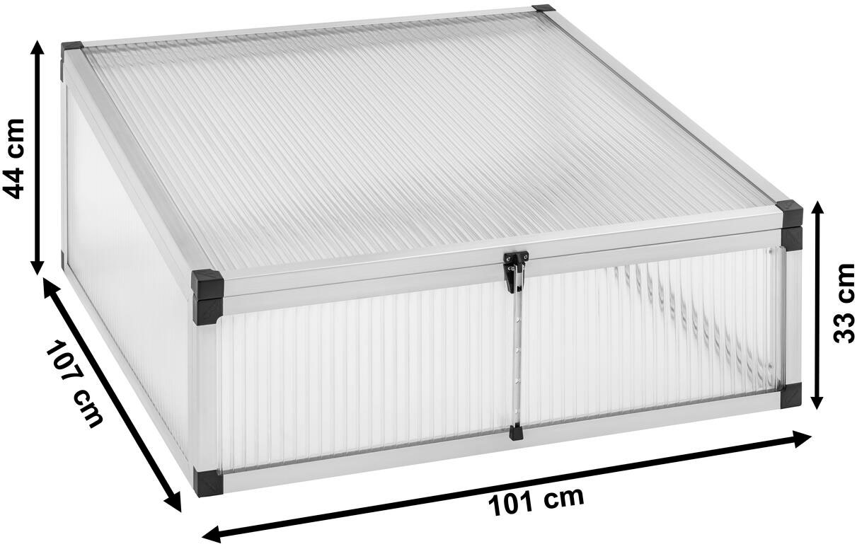 Beckmann Frühbeet »Typ Allgäu - Modell FTH«, BxTxH: 101x107x33/44 cm