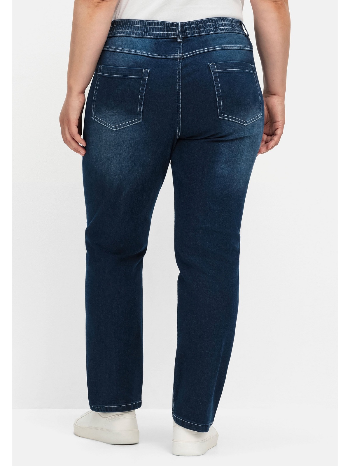 Sheego Gerade Jeans »Große Größen«, mit Rundum-Dehnbund