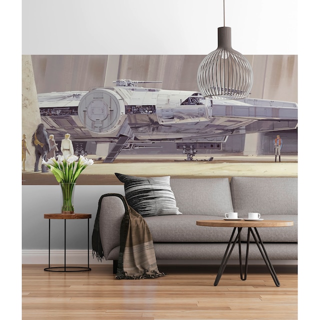 Komar Fototapete »STAR WARS Classic RMQ MilleniumFalcon«, 368x127 cm (Breite  x Höhe) online bestellen | BAUR