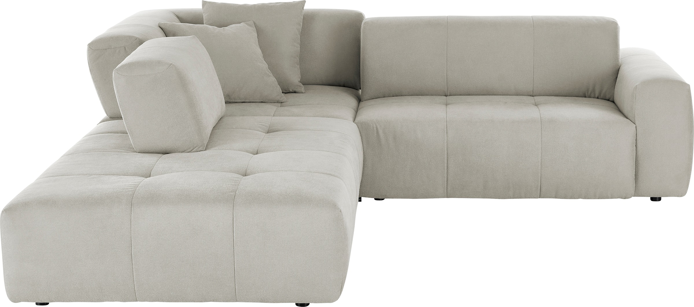 3C Candy Ecksofa »Yoshy Komfortsofa, bequem und modern, hochwertige Verarbeitungsdetails«, Zwei verschiedene Sitztiefen durch verstellbare Rückenlehne, L-Form