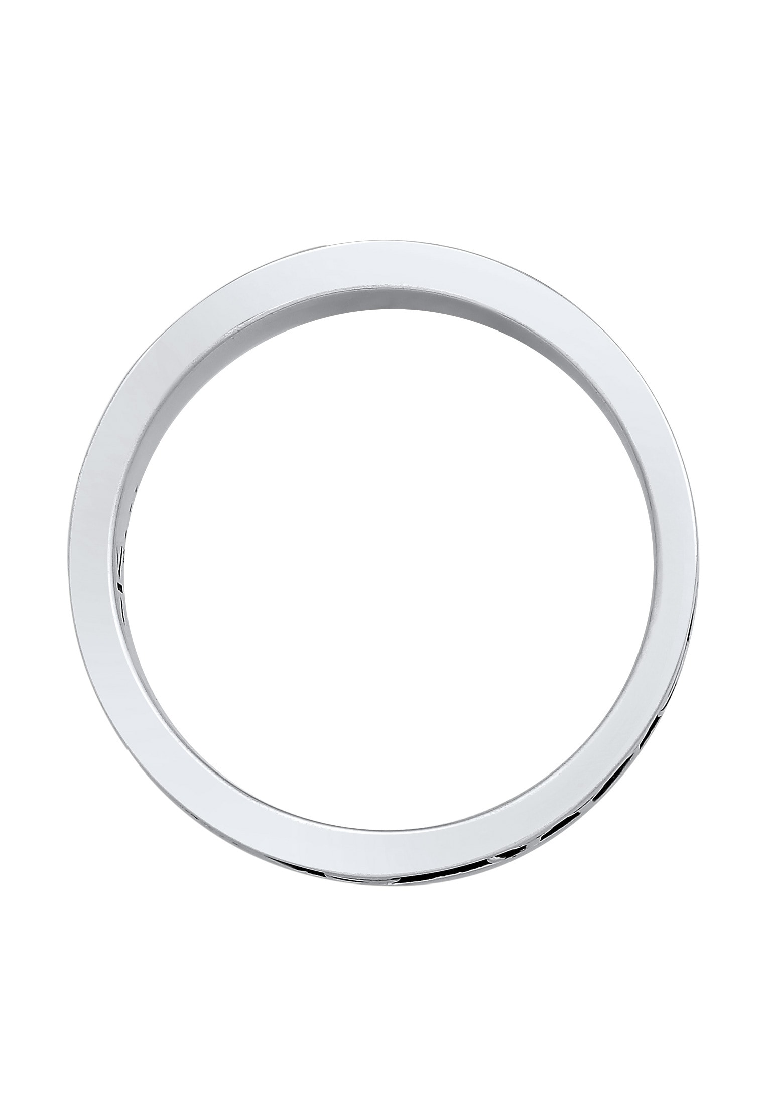 Kuzzoi Silberring »Ring Herren Bandring Schriftzug 925 Silber«