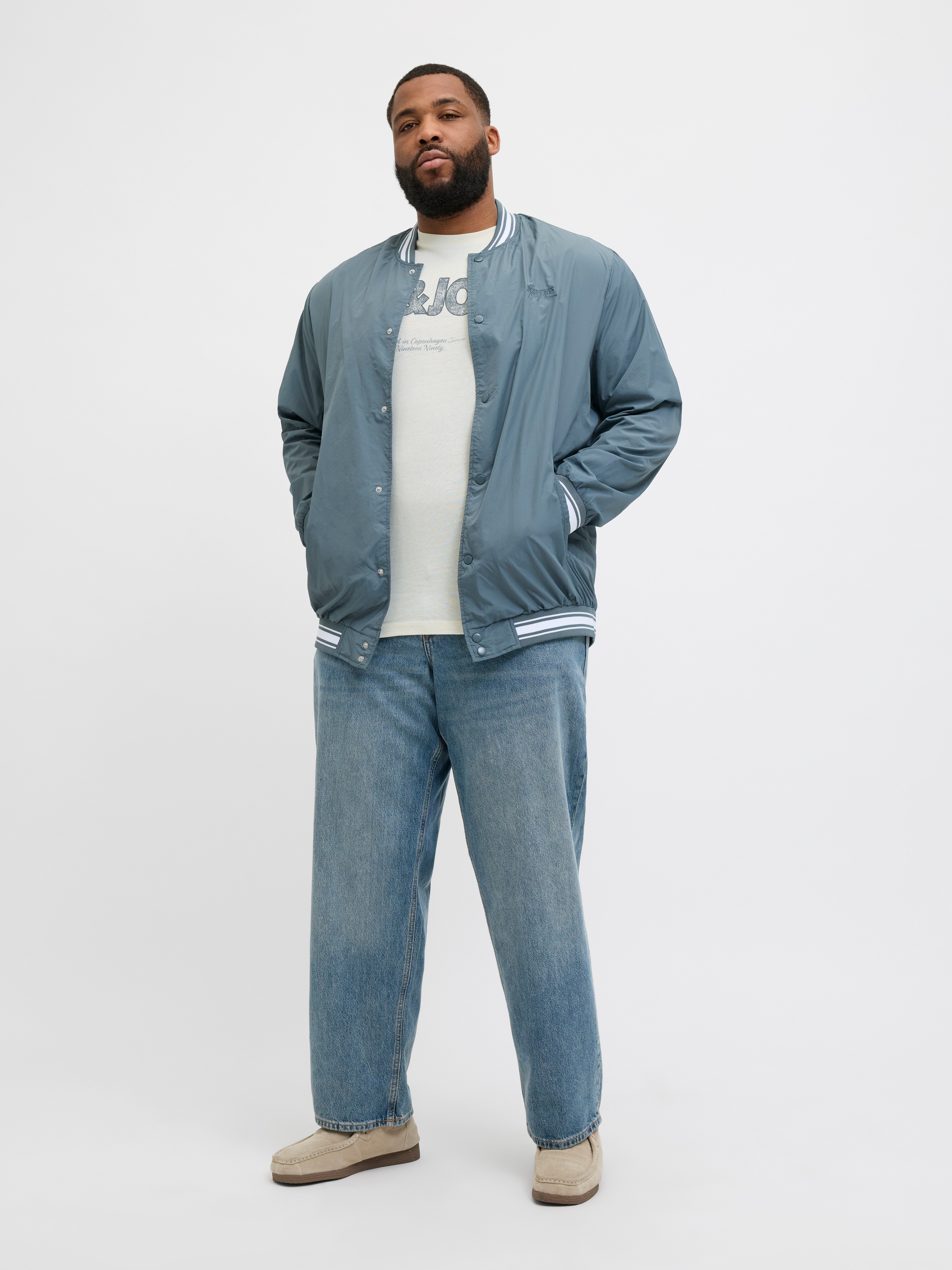 Jack & Jones PlusSize Print-Shirt »JORALMERIA BOLD BRANDING TEE SS CN PLS«, mit Logo Print