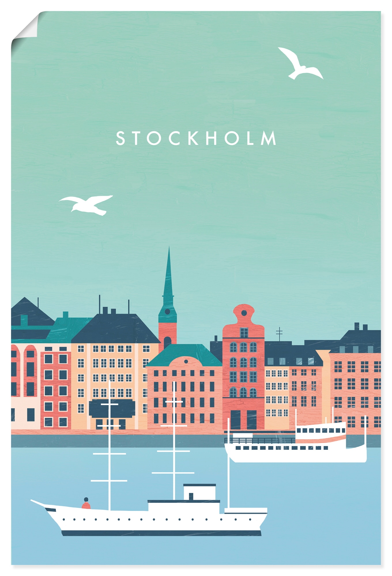 Artland Wandbild "Stockholm" 1 Stk. tlg. als Alubild, Leinwandbild, Poster, Wandaufkleber in verschied. Größen