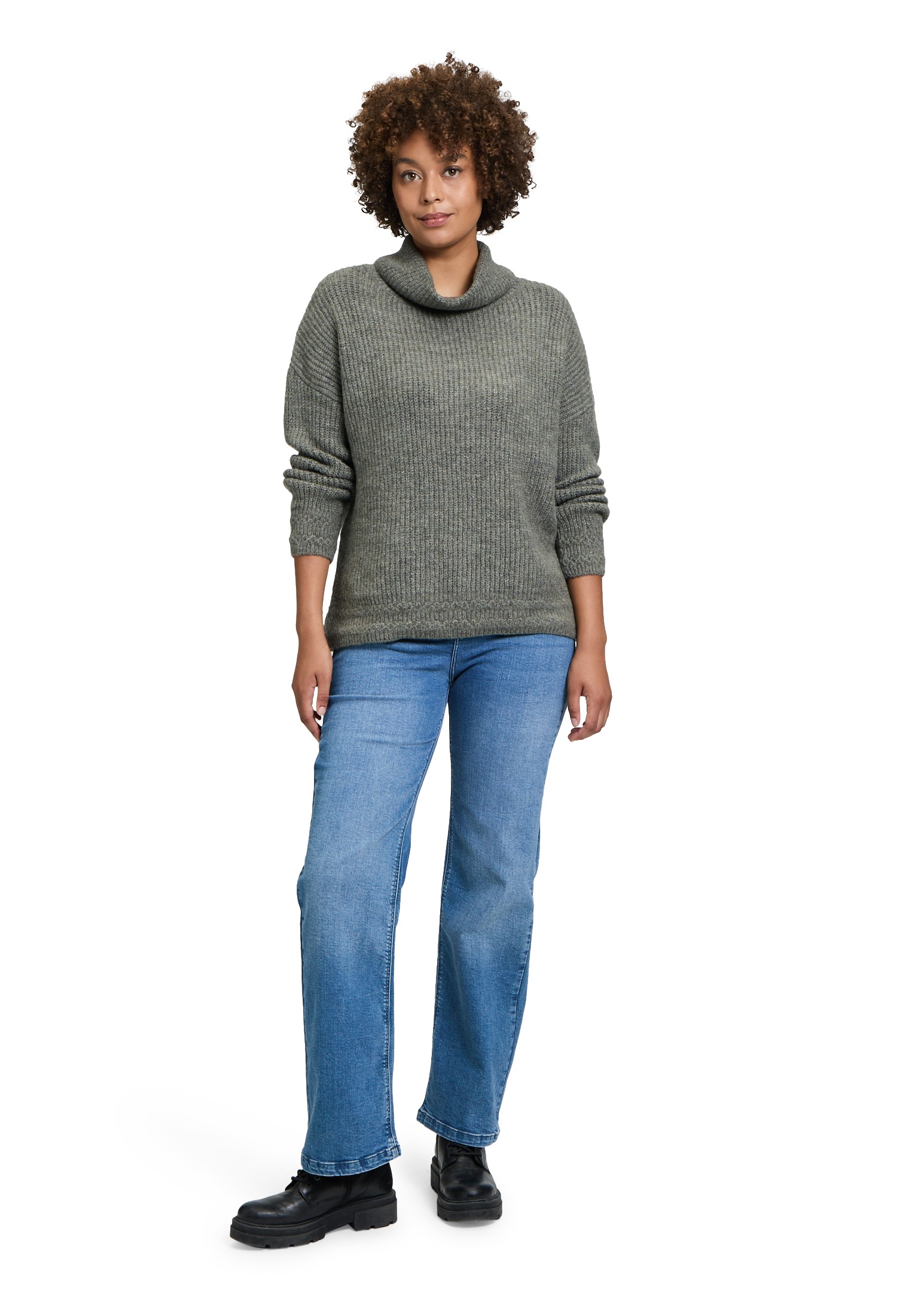 Cartoon Strickpullover »Cartoon Damen Basic-Pullover mit Turtle Neck«, (1 tlg.), Rippbündchen