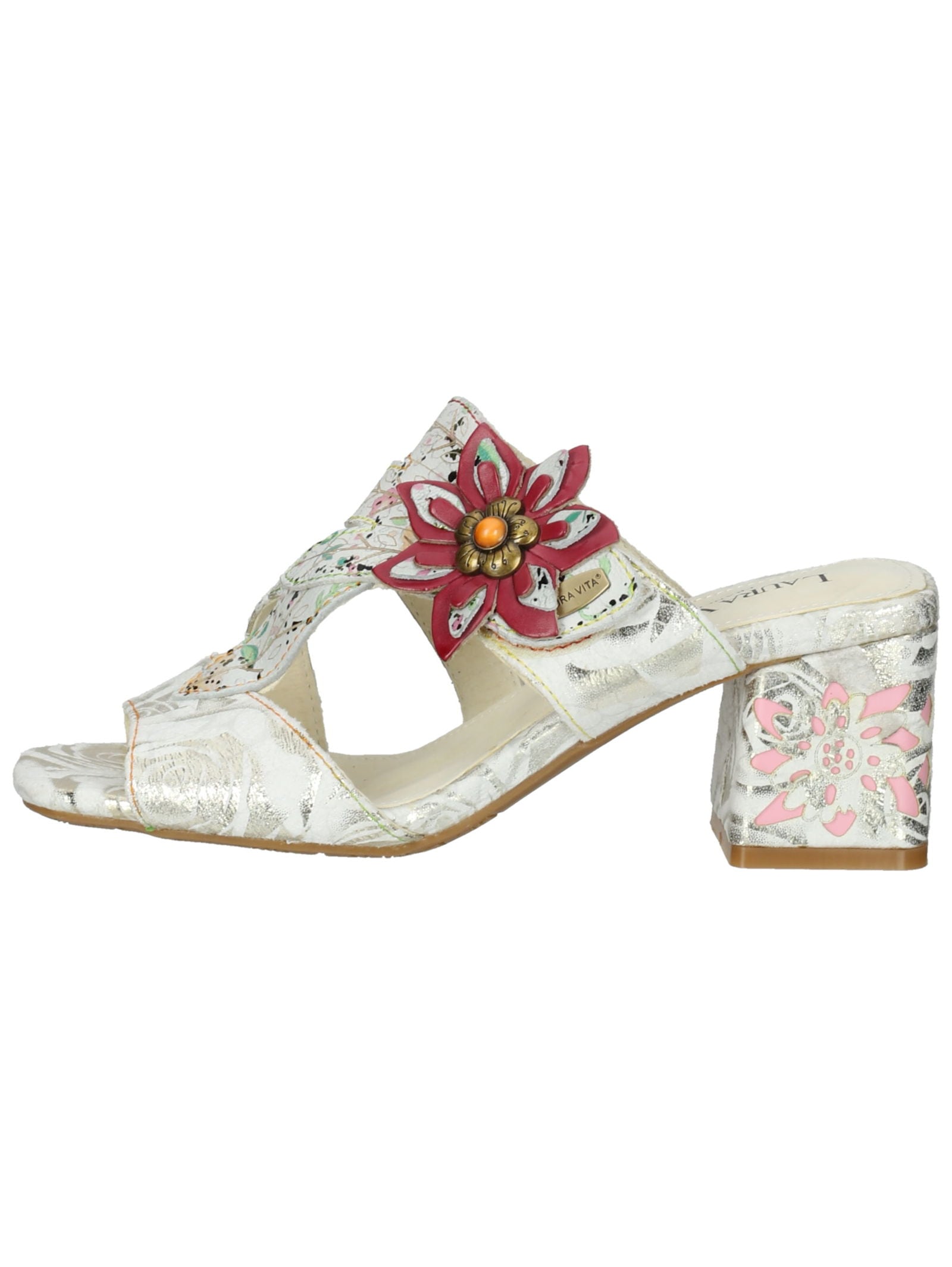 LAURA VITA Pantolette »LAURA VITA Pantoletten Leder/Textil«