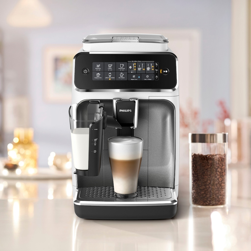 Philips Kaffeevollautomat »3200 Serie EP3243/70 LatteGo«, weiß, inkl. gratis Genusspaket im Wert von UVP 49,99 €
