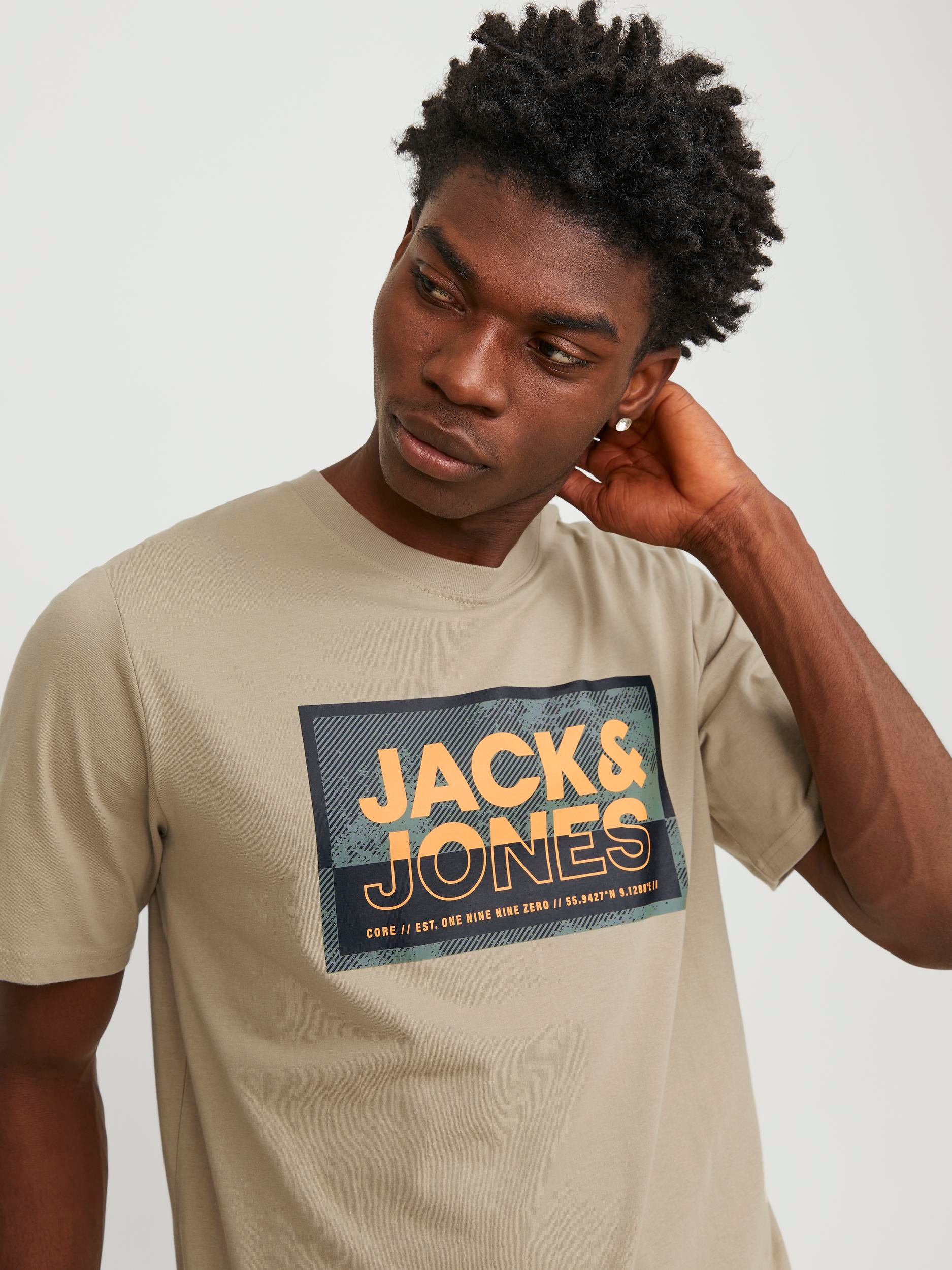 Jack & Jones Kurzarmshirt "JCOLOGAN TEE SS CREW NECK SS24 LN" günstig online kaufen