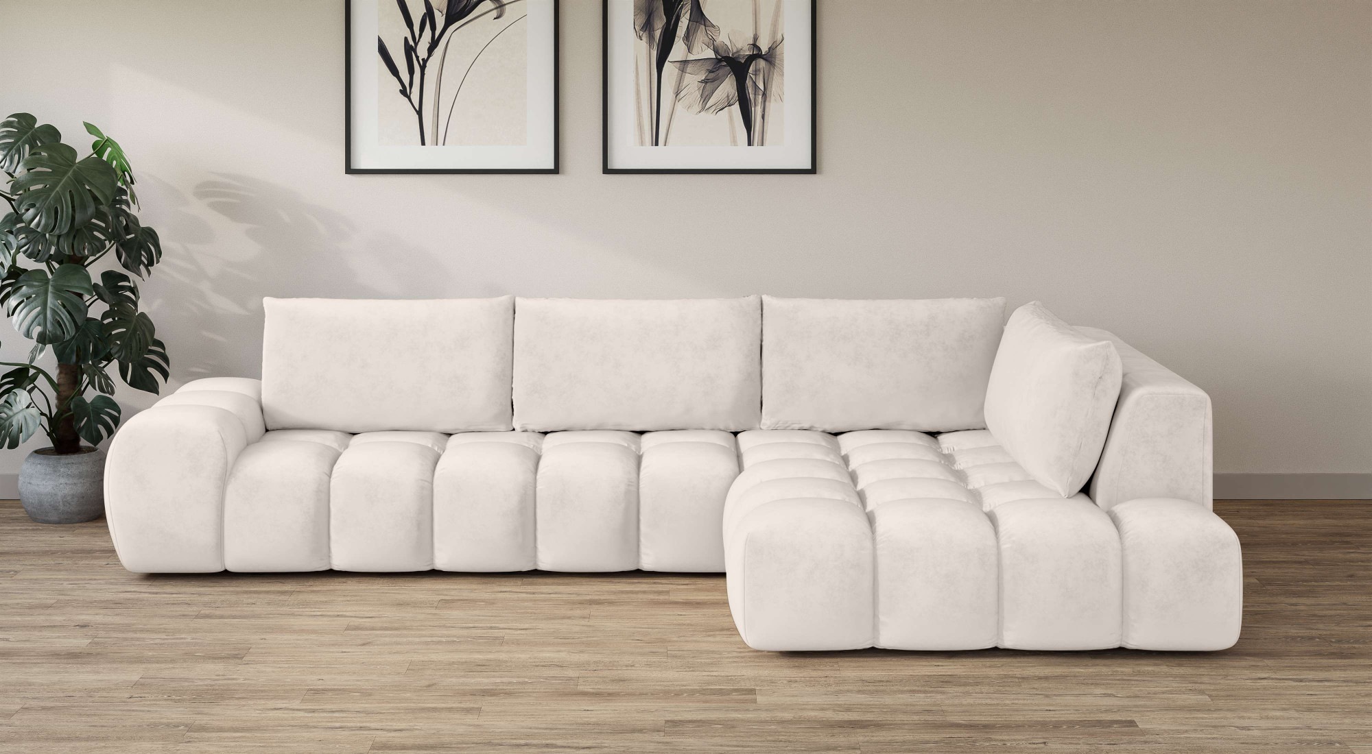 INOSIGN Ecksofa "AZITA klein, L-Form, elegant und bequem Designsofa", lose günstig online kaufen