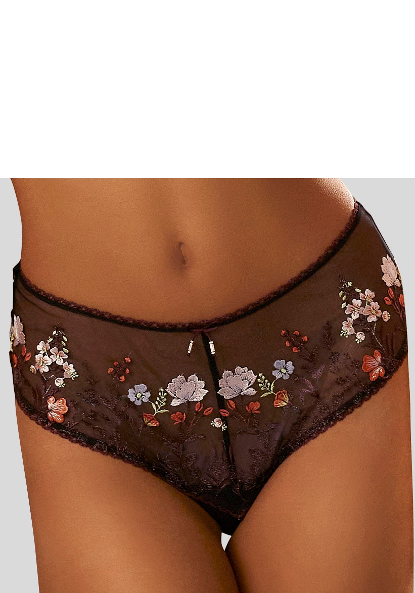 LASCANA Stringpanty "Maria" mit Blumen aus Stickereispitze, als Dessous-Set kombinierbar
