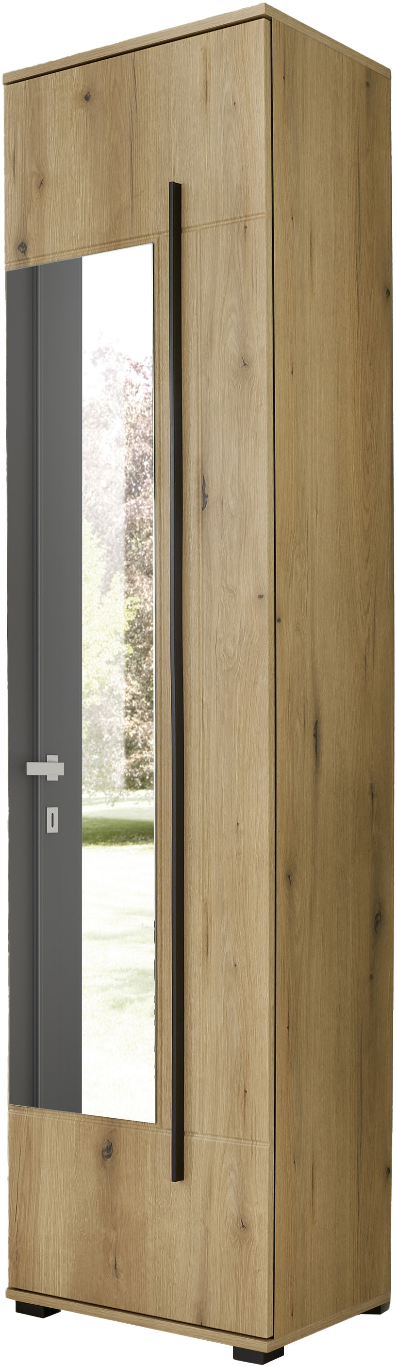 Home affaire Garderobenschrank "Cantara, moderner Schrank, Schuhschrank mit Stauraum" ausreichend Stauraum, vielseitig einsetzbar, mit Spiegel, 50 cm breit