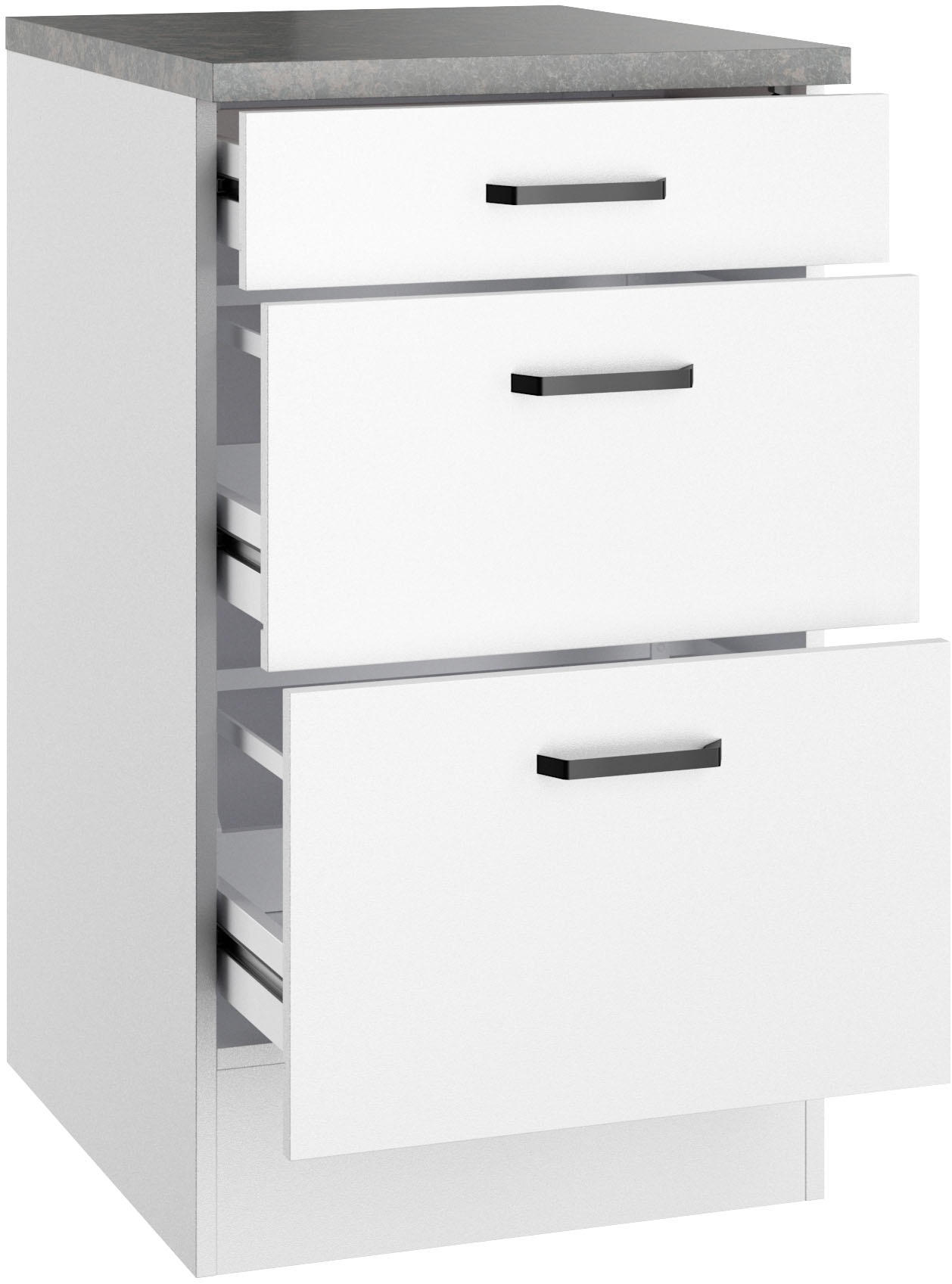 Thumbnail - OPTIFIT Unterschrank "OPTImulti" Breite 50 cm, Tiefe 60 cm, mit 1 Schubkasten, 2 Auszügen