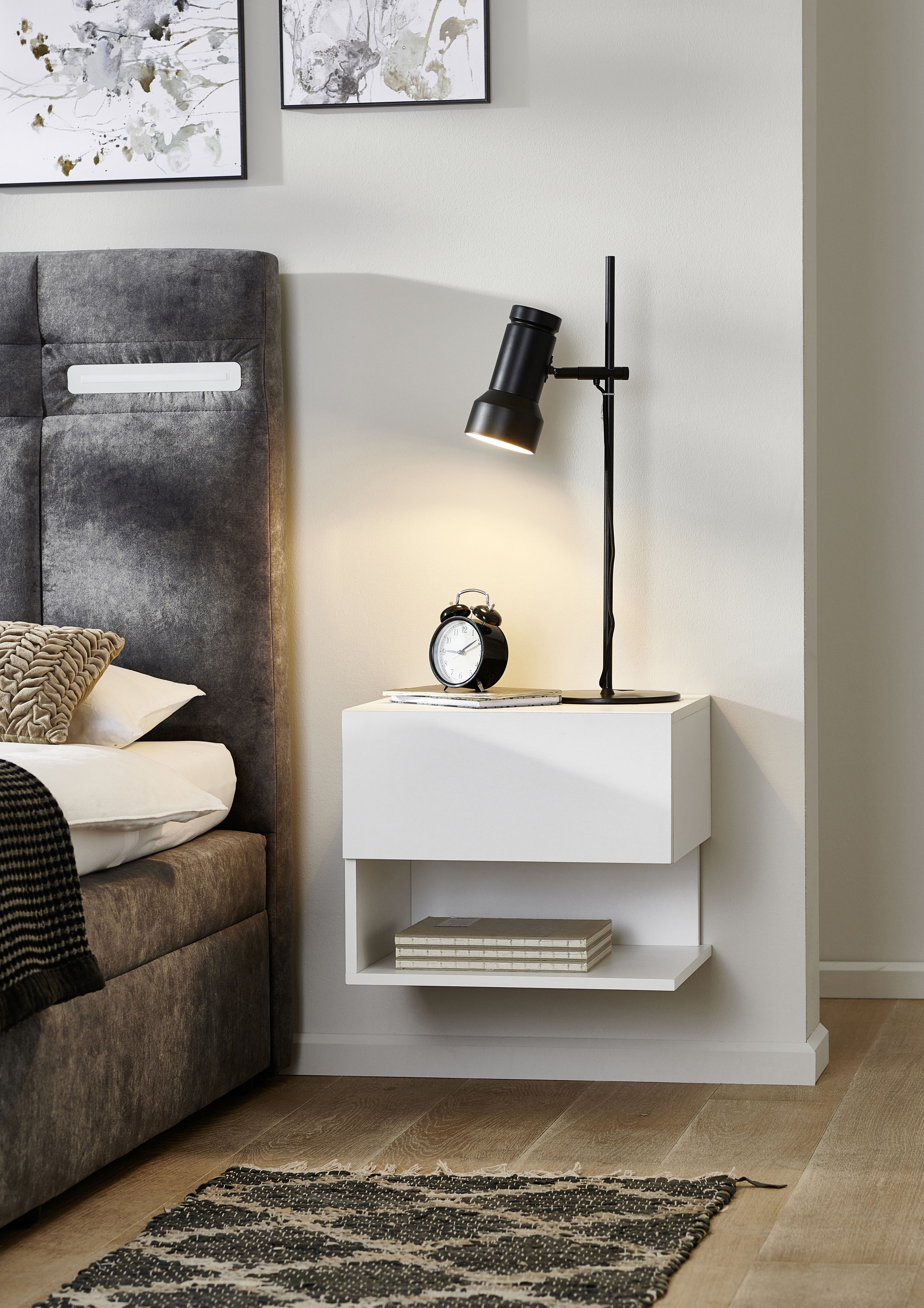 Nachtkommode »Faro«, mit Schublade und offenem Fach