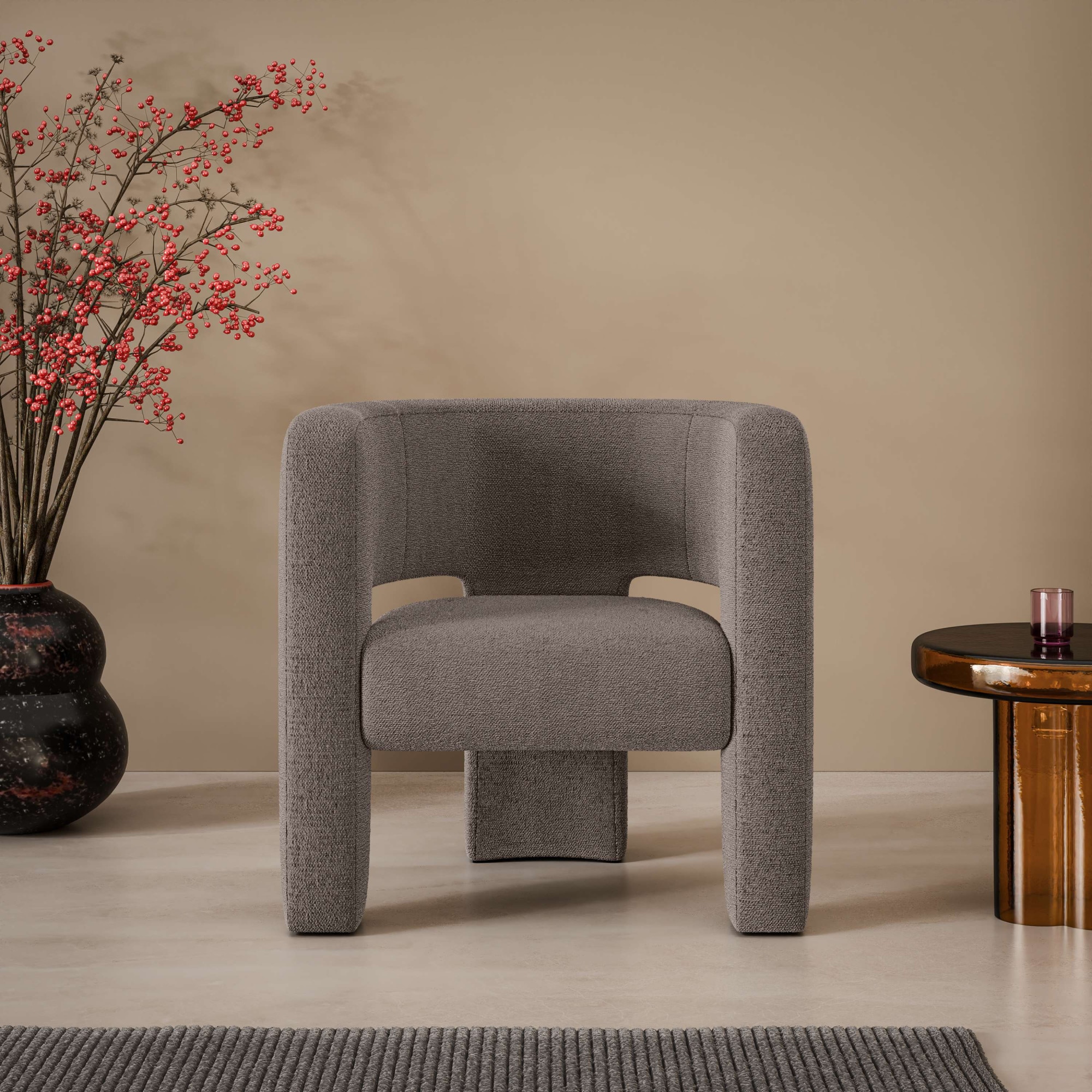 LeGer Home by Lena Gercke Sessel »Ohrensessel SELMIA Moderner Lounge-Sessel Einzelsitz, B/T/H 73/62/76cm«, Relaxsessel/Lehnstuhl, erhältlich in trendigen Stoff- und Farboptionen