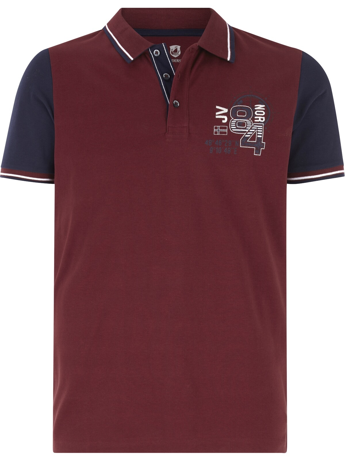 Jan Vanderstorm Poloshirt »Poloshirt OLEJORN«, (1 tlg.), mit kontrastfarbenen Ärmeln