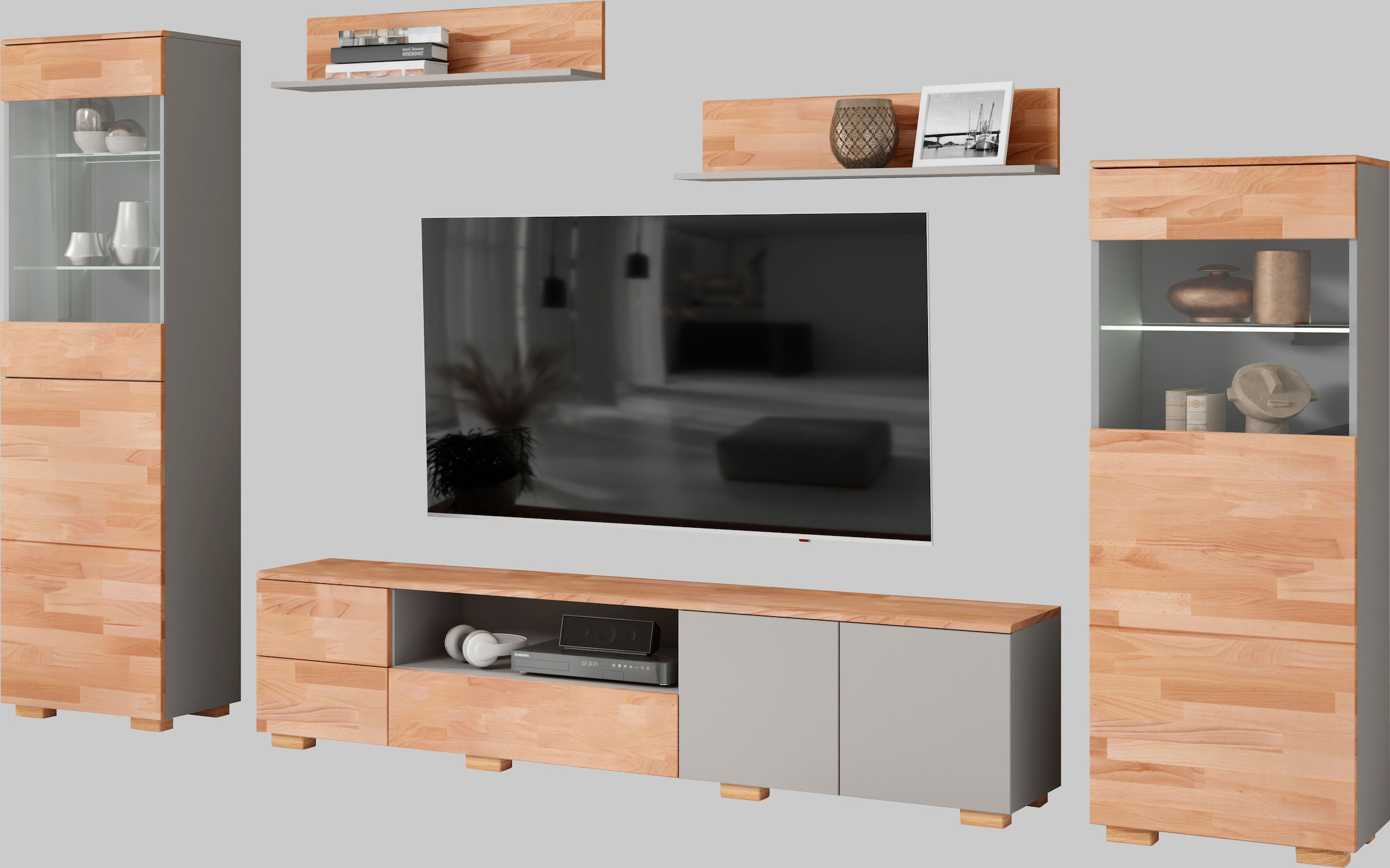 Home affaire Wohnwand 5 Stk. tlg. schöne moderne Optik günstig online kaufen