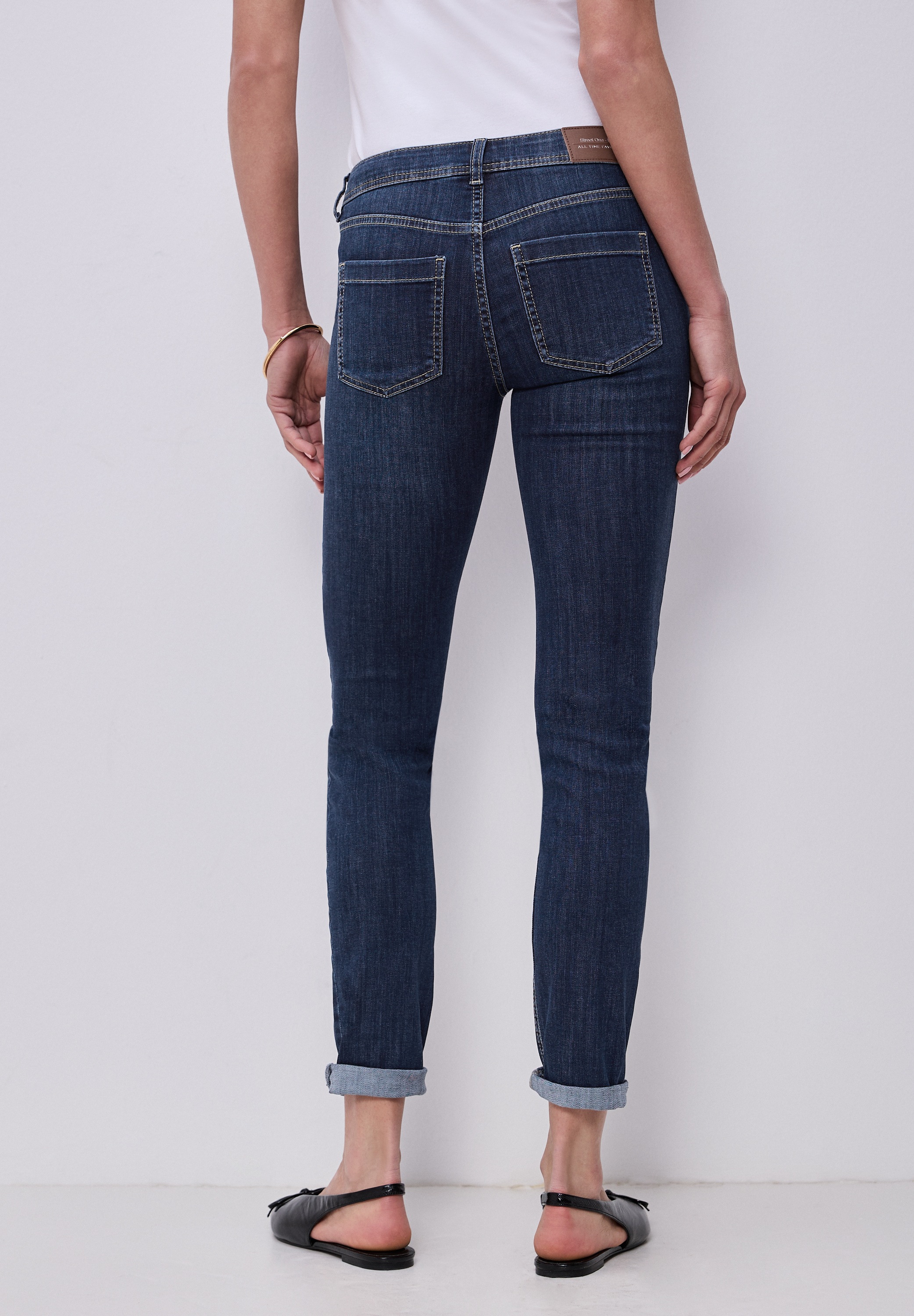 STREET ONE Slim-fit-Jeans Middle Waist günstig online kaufen