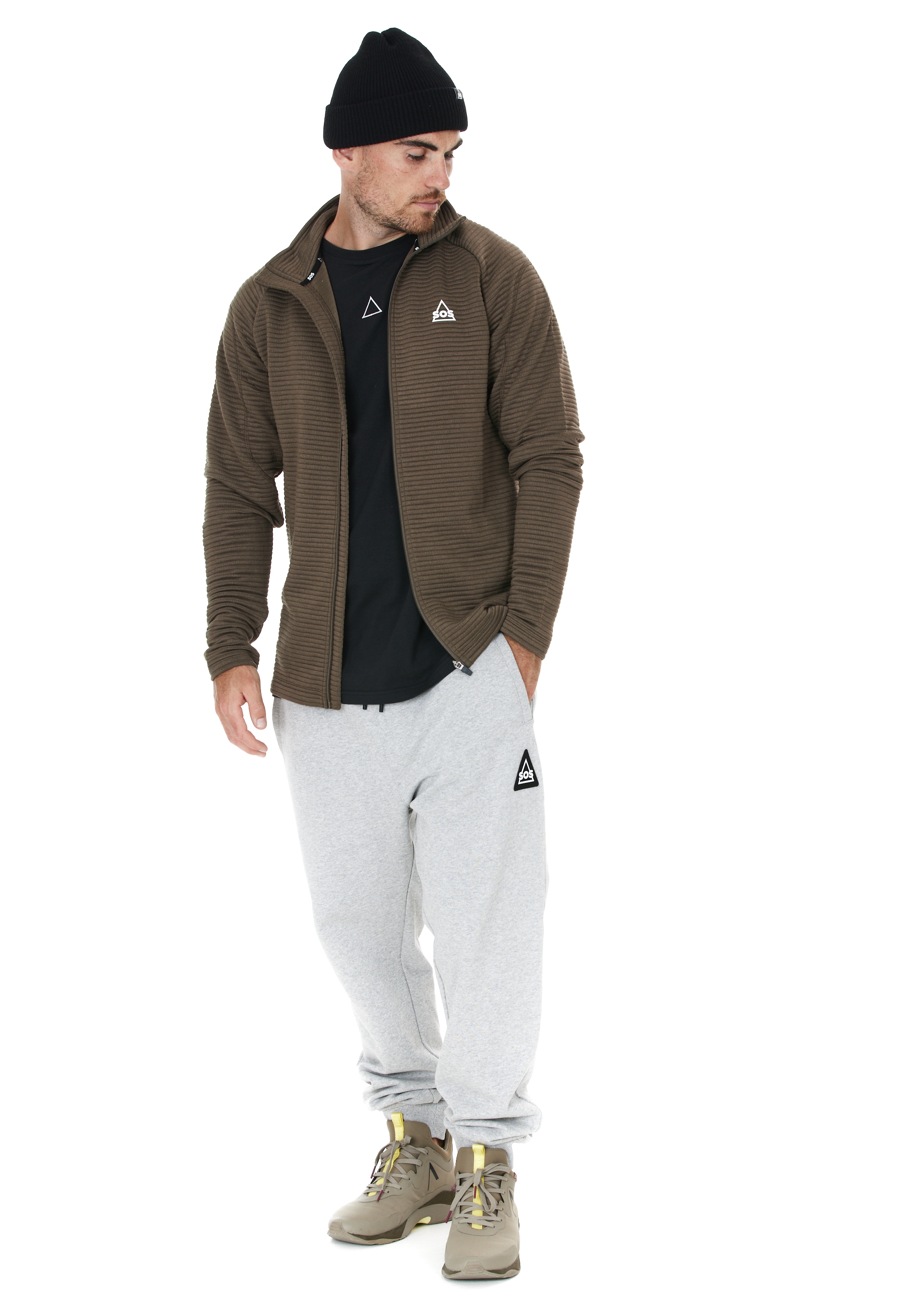 SOS Sweatjacke »Muju«, mit stilvollem Logodetail