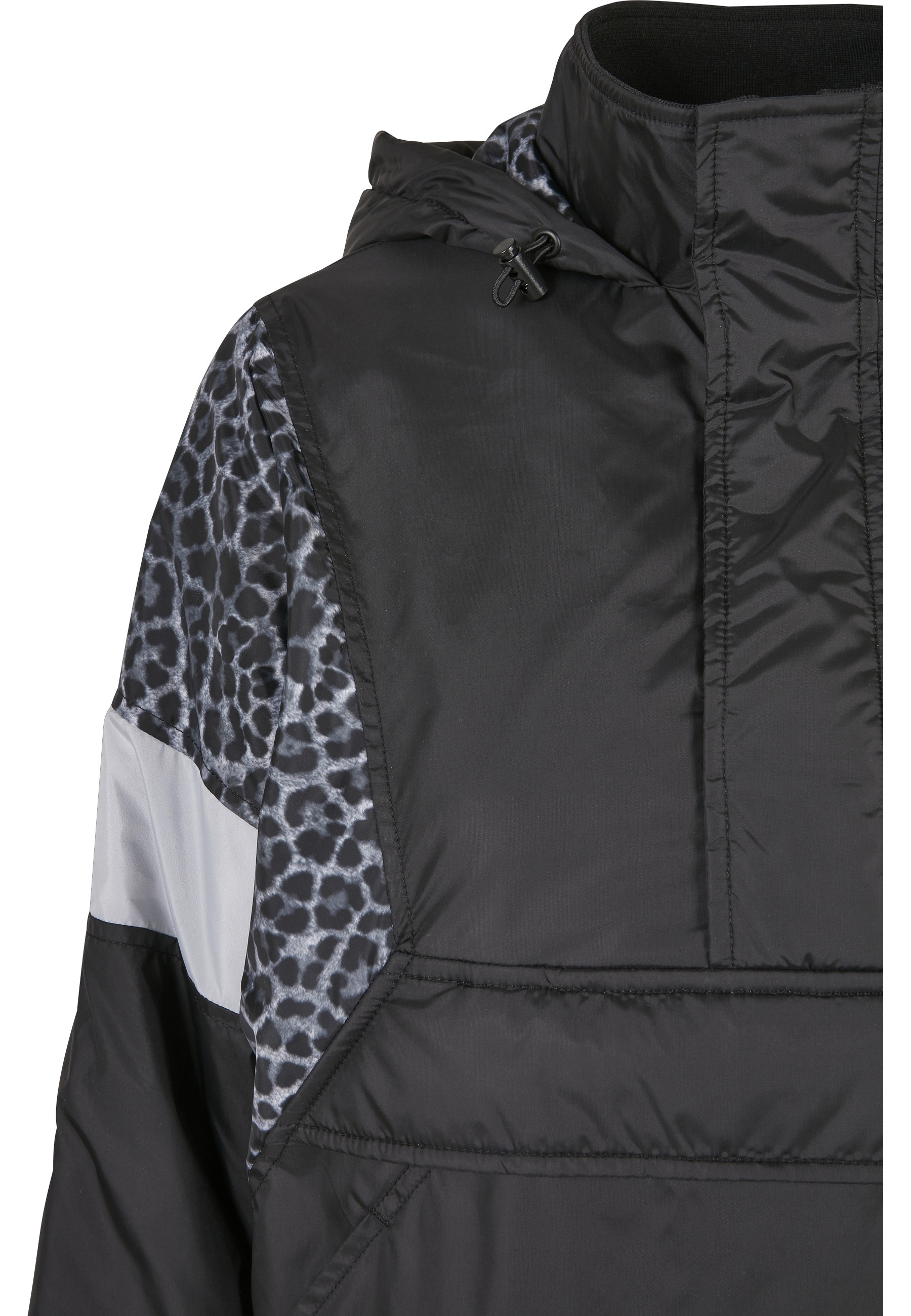 URBAN CLASSICS Langmantel »Urban Classics Damen Ladies AOP Mixed Pull Over Jacket«