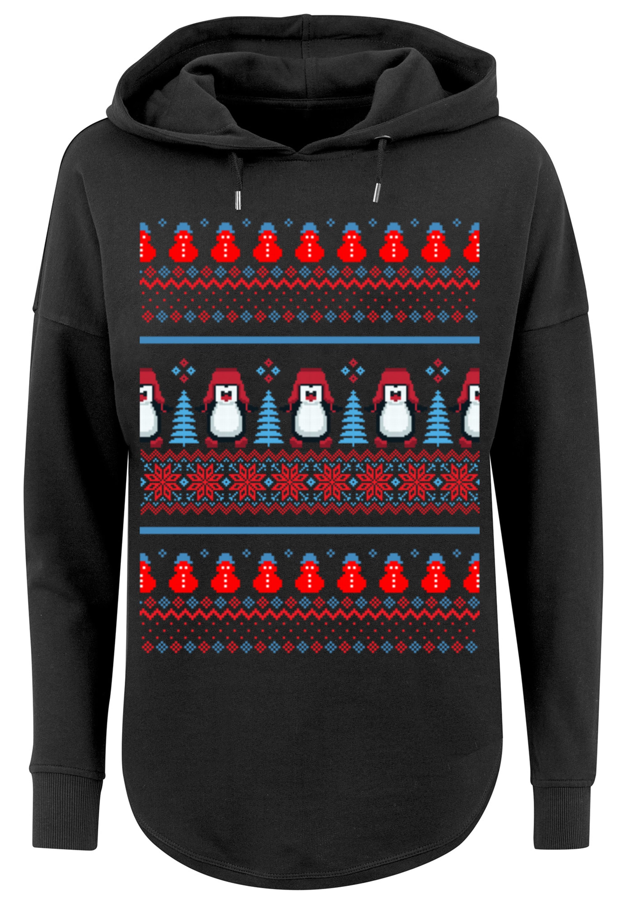 F4NT4STIC Kapuzenpullover »Christmas Pinguin Muster«, Print