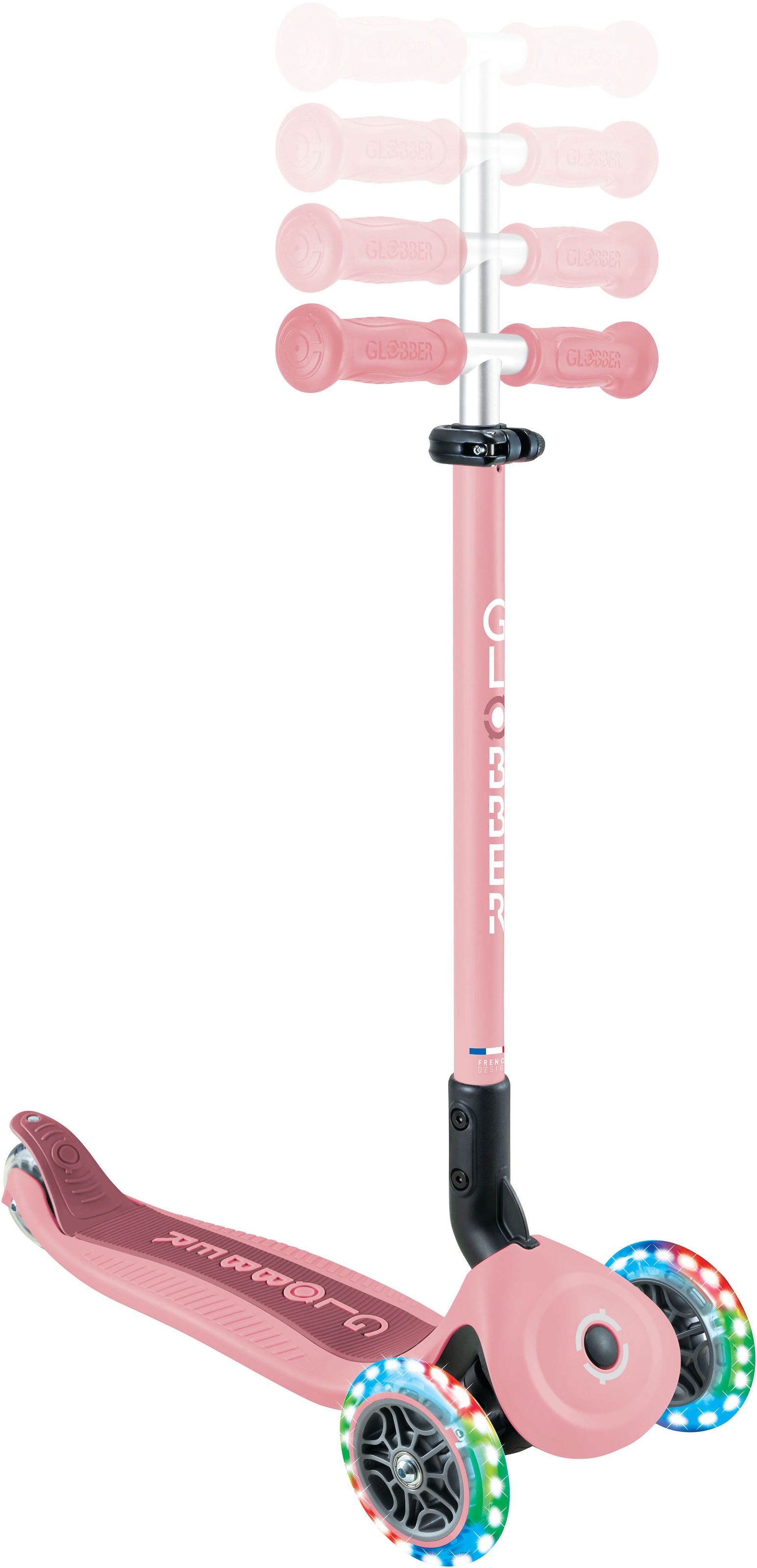 Globber Tretroller »GO-UP ACTIVE LIGHTS 360, mit Leuchtrollen« Aufsitzrad, Laufrad und Scooter