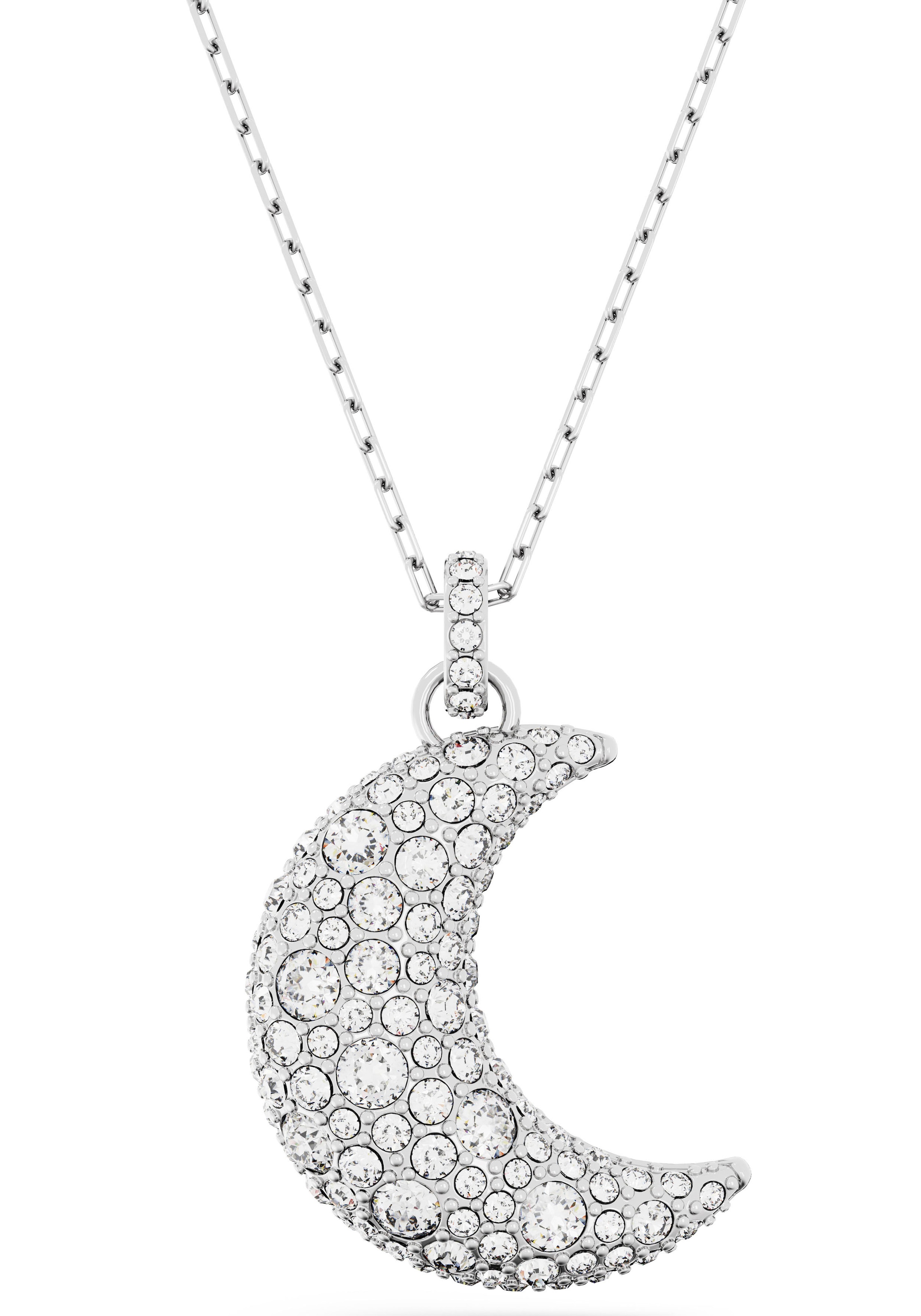 Swarovski Kette mit Anhänger »Sublima Luna Halbmond, 5666181«, mit Swarovski® Kristall