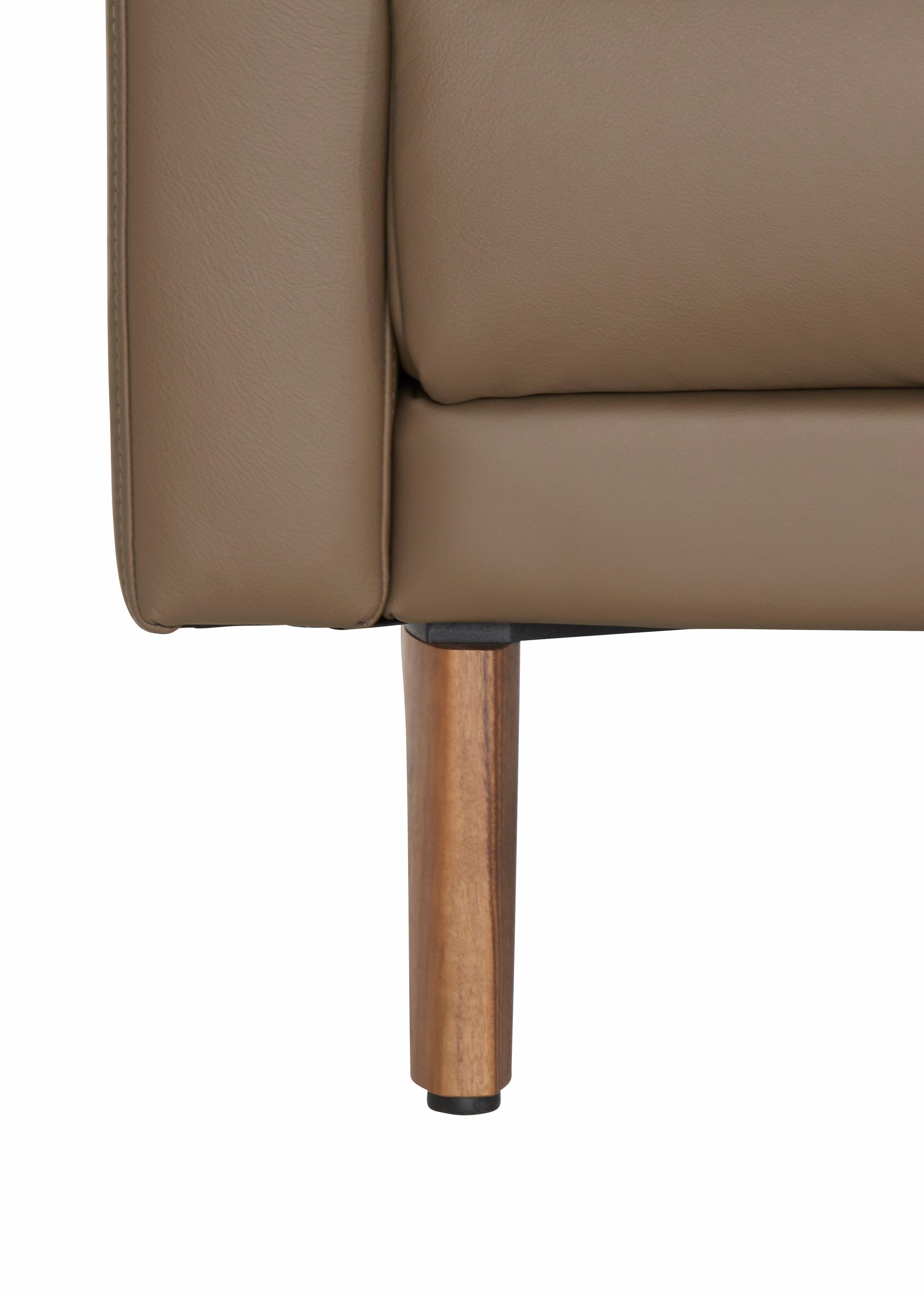 Creation BY ROLF BENZ Ecksofa »CR.450, Designecksofa, Polsterecke, L-Form, 282/178 cm (B/T)«, abgerundete Armlehne Schnecke, modern Landhaus, Leder oder Chenille