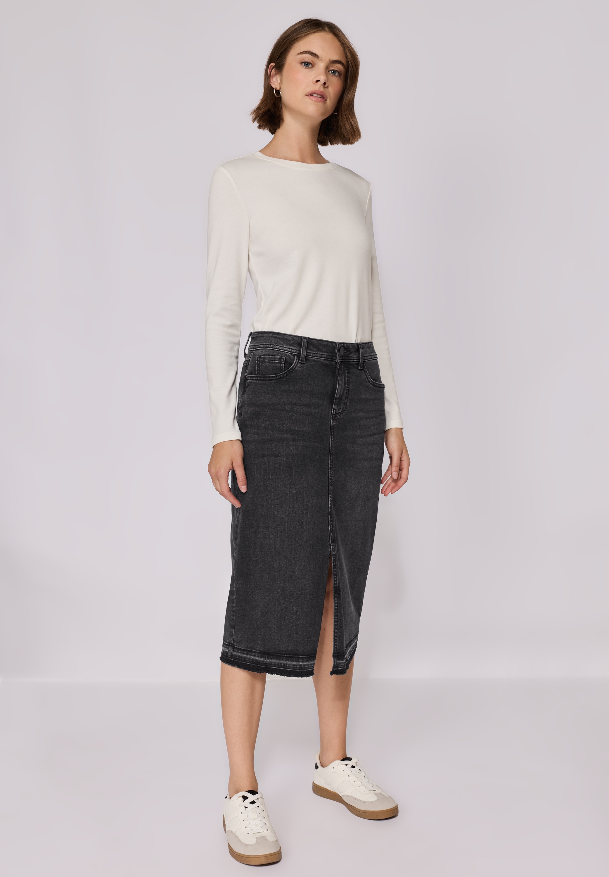 STREET ONE STUDIO Jeansrock, High Waist