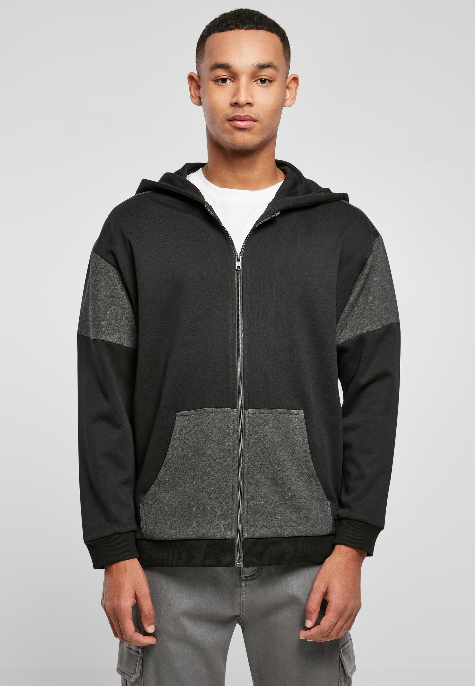 URBAN CLASSICS Sweatjacke »Urban Classics Herren Oversized Patch Zip Hoody«