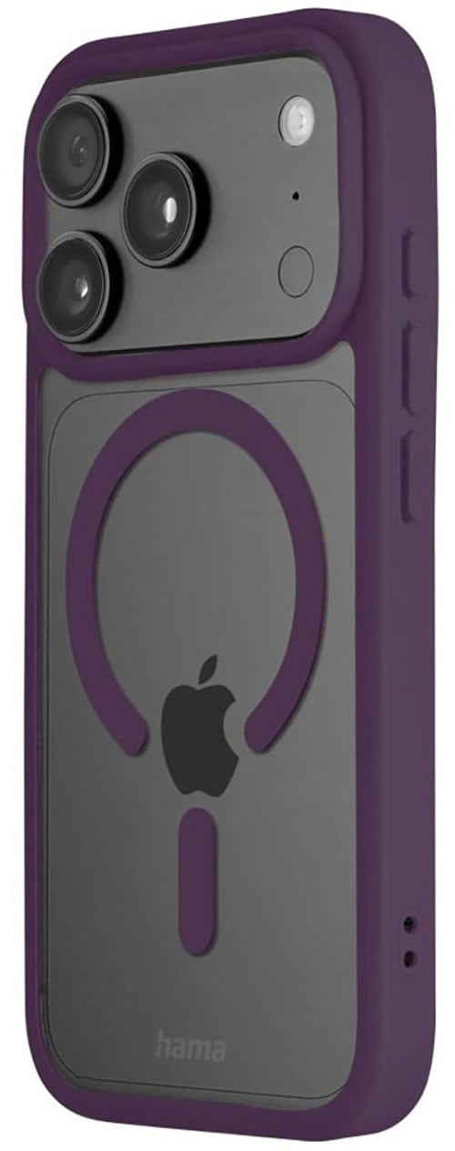 Hama Smartphone-Hülle »Handyhülle für Apple iPhone 17 Pro 18 Pro mit Magnetring« Magnetisch, Farbkontrast, Kamerataste abgedeckt, rutschhemmend