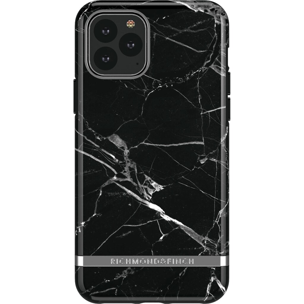 richmond & finch Backcover »BLACK MARBLE - SILVER DETAILS für iPhone 11 Pro«, iPhone 11 Pro, 14,73 cm (5,8 Zoll)