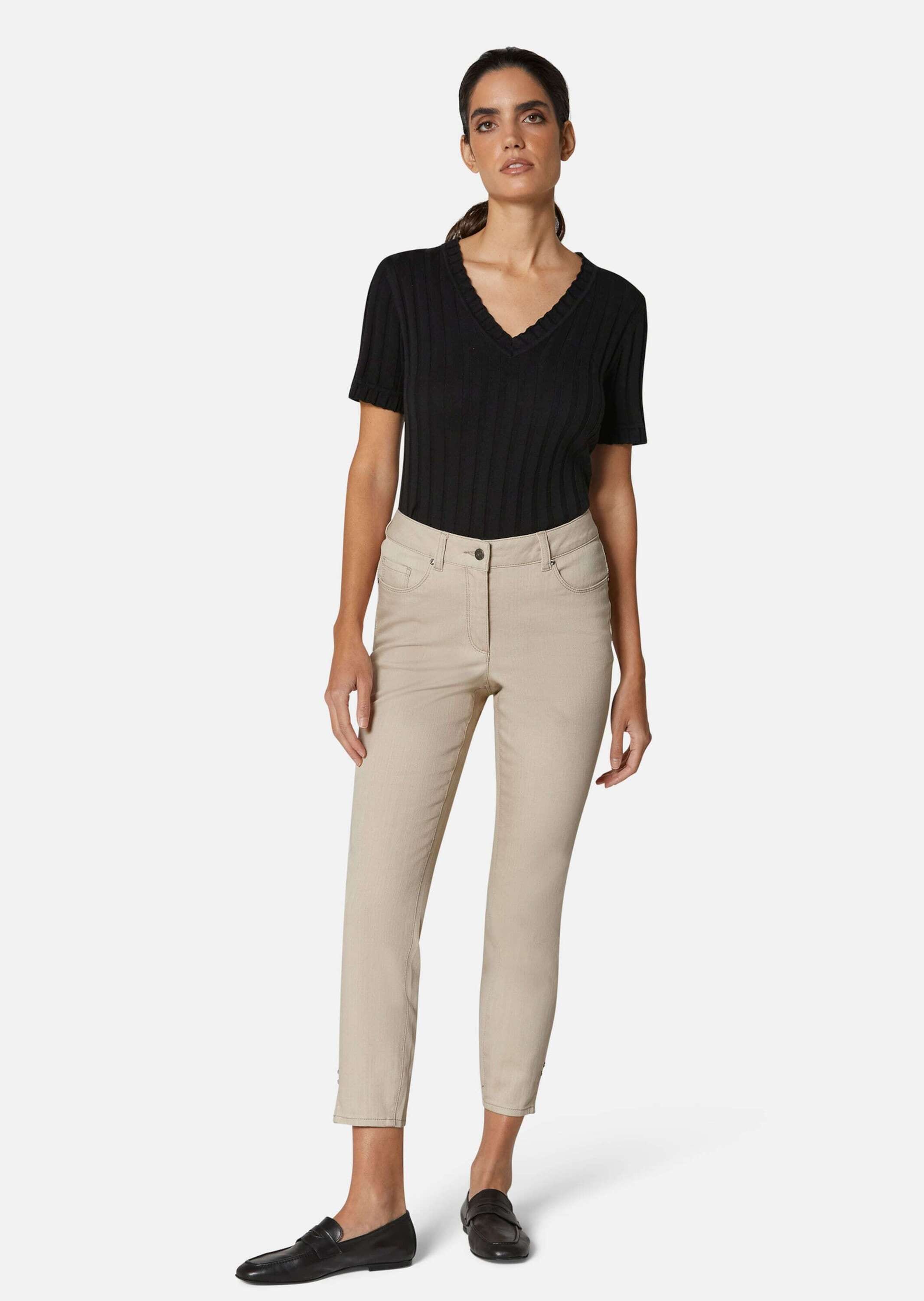 MADELEINE Regular-fit-Jeans »7/8 Jeans Schlanke 7/8-Jeans mit Strass-Dekoration«