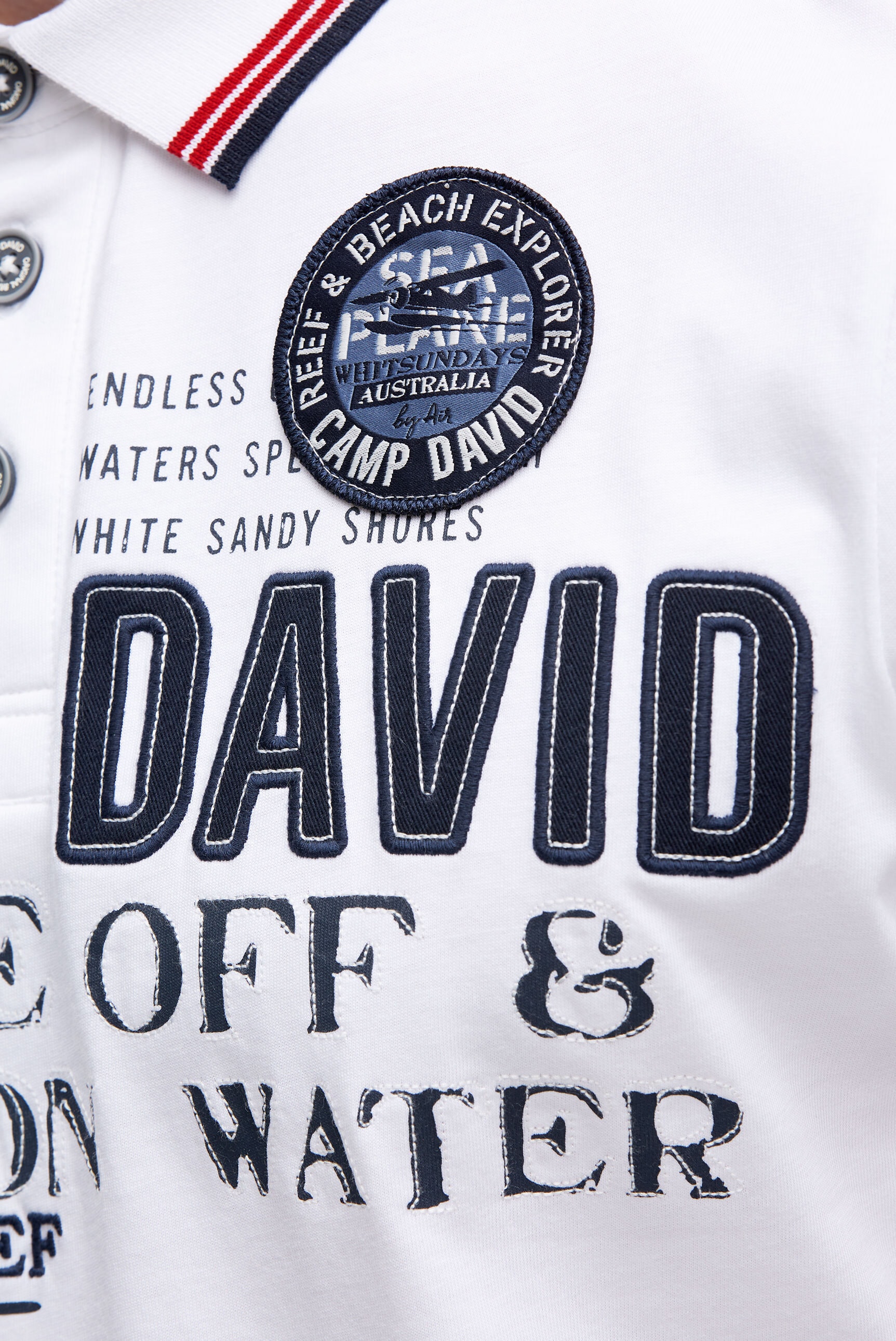 CAMP DAVID Poloshirt aus Baumwolle