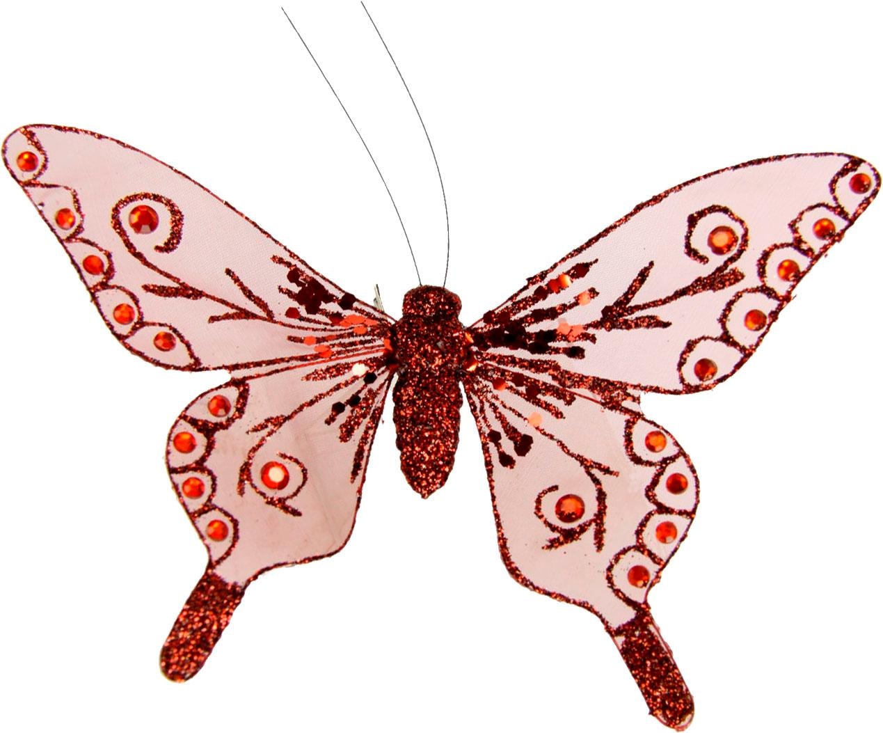 I.GE.A. Dekofigur »Deko-Schmetterling mit Clip«, (4er Set) bestellen | BAUR