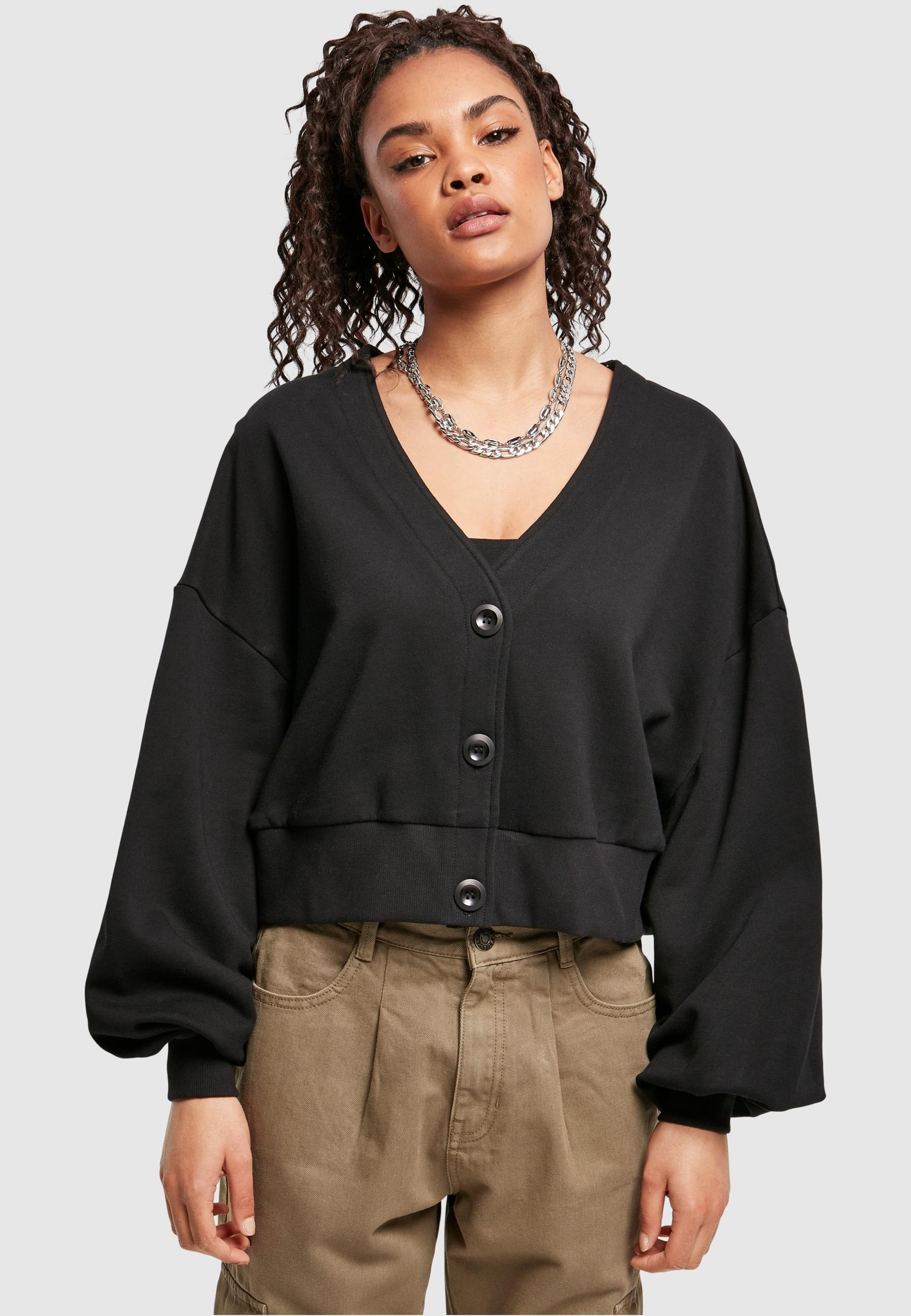 URBAN CLASSICS Sweatjacke »Urban Classics Damen«