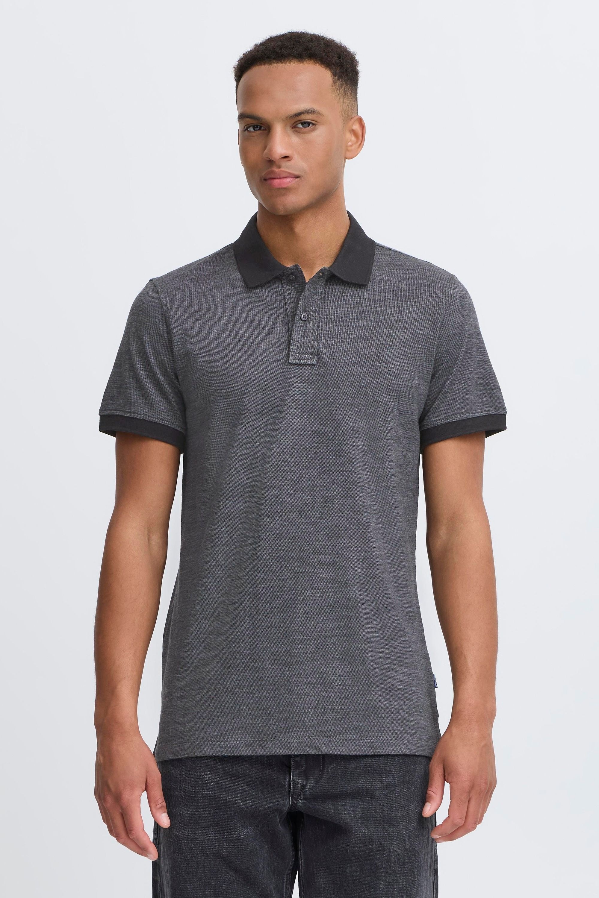 BLEND BHAlfredo Men's Polo Shirt Charcoal Mix Size S 2
