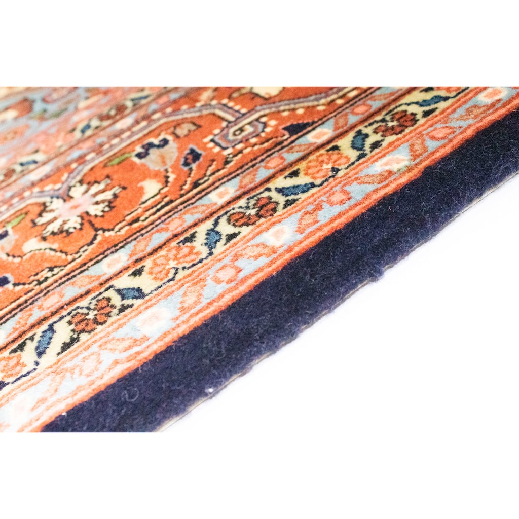 morgenland Wollteppich »Malayer Teppich handgeknüpft dunkelblau«, rechteckig